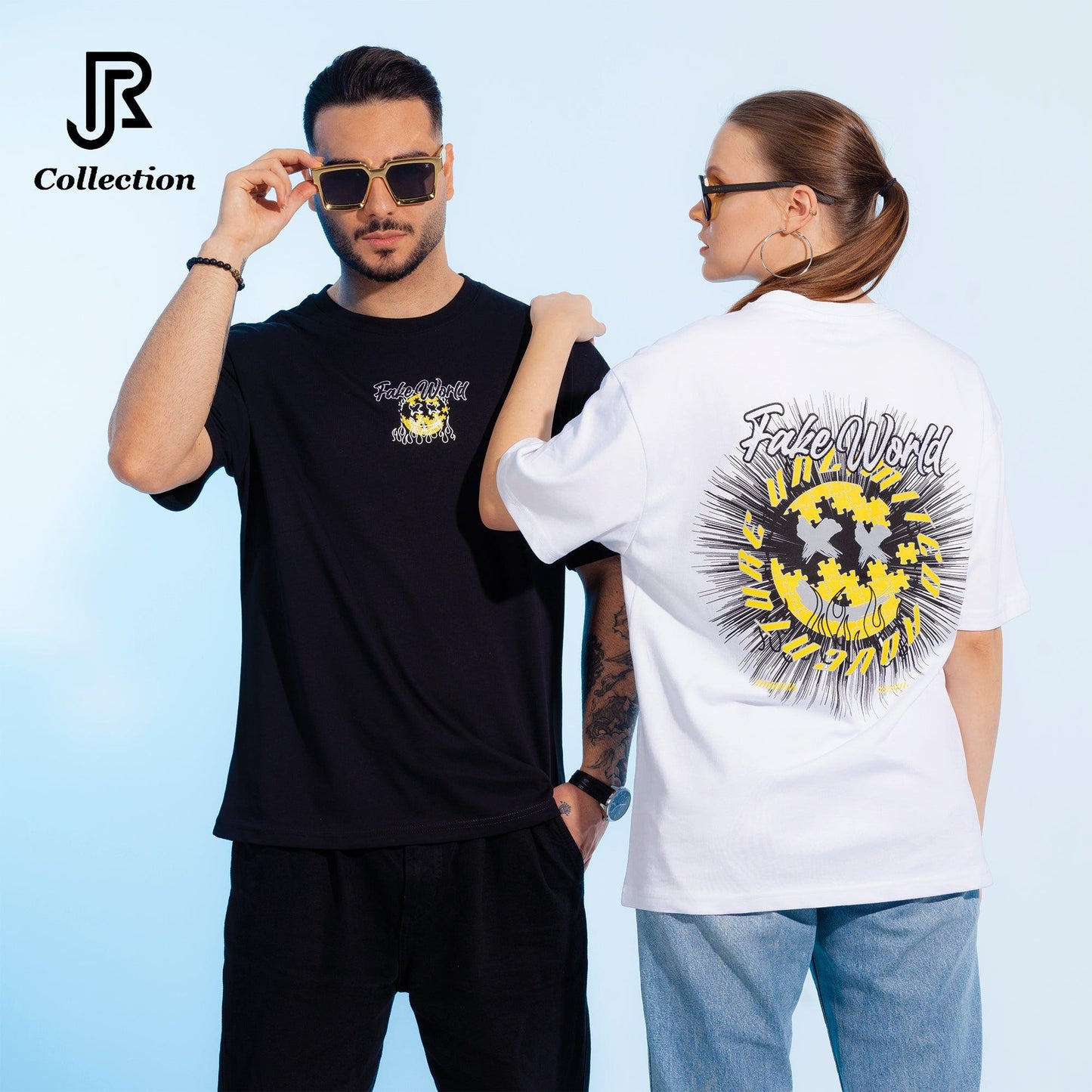 Oversized Eco‑Friendly Cotton T‑Shirt - RJCollection