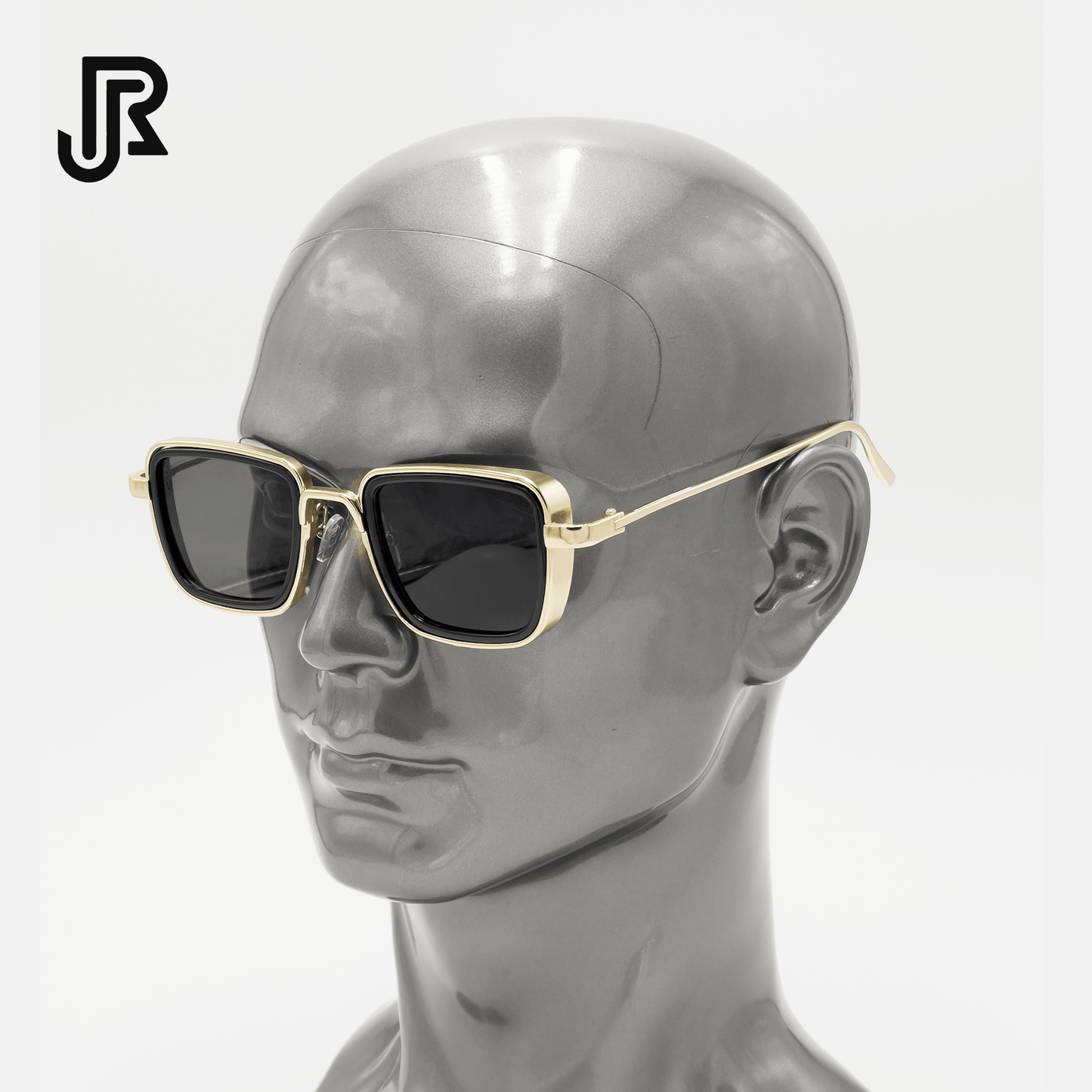 side view gothic square UV400 sunglasses unisex eyewear