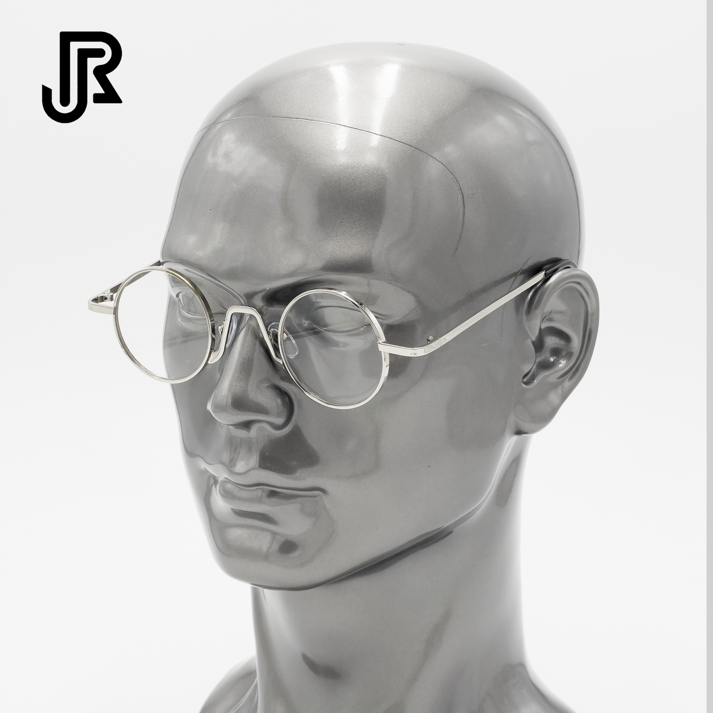 side view small round metal frame vintage sunglasses unisex eyewear
