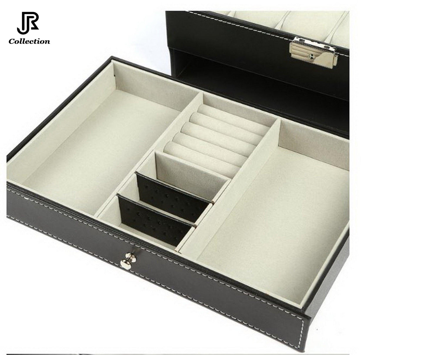 watch box showing pull-out drawer storage
