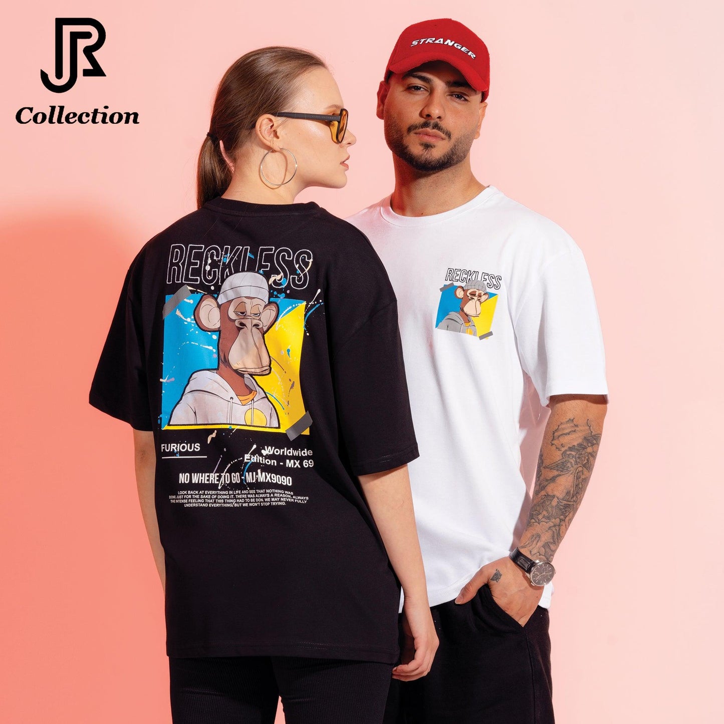 Oversized Eco‑Friendly Cotton T‑Shirt-2 - RJCollection