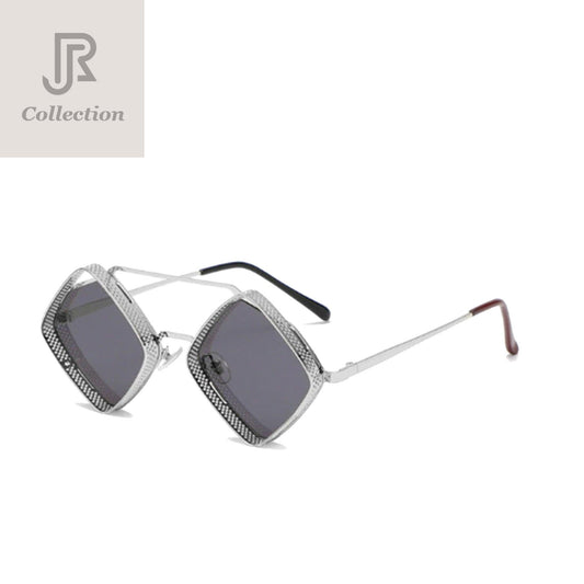 side view diamond square UV400 sunglasses unisex design