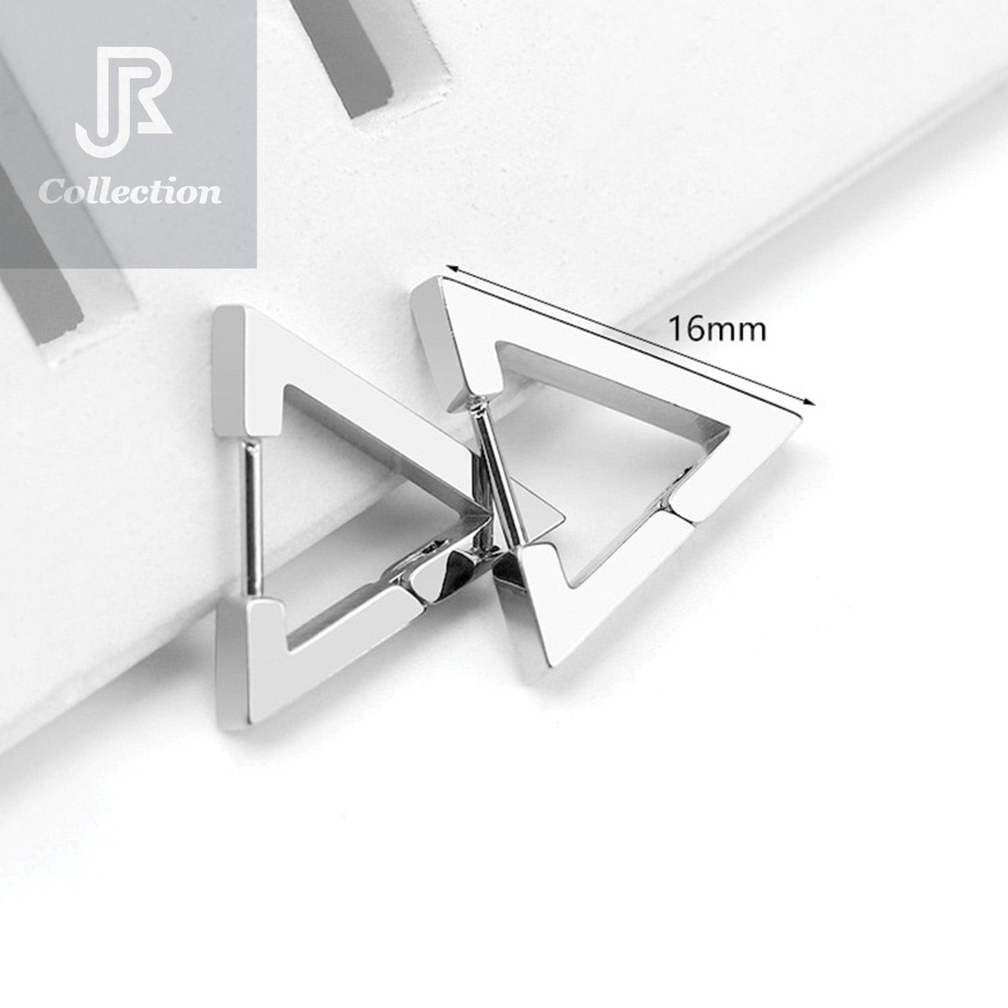 Geometric Hoop Earrings – Stainless Steel - RJCollection