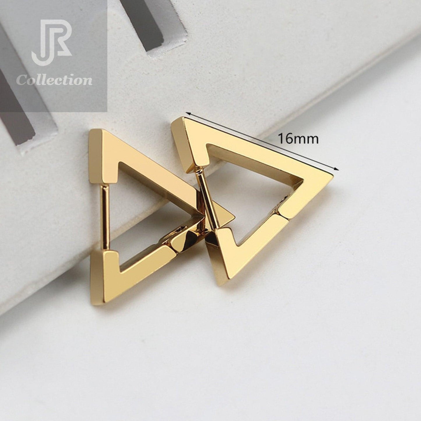 Geometric Hoop Earrings – Stainless Steel - RJCollection