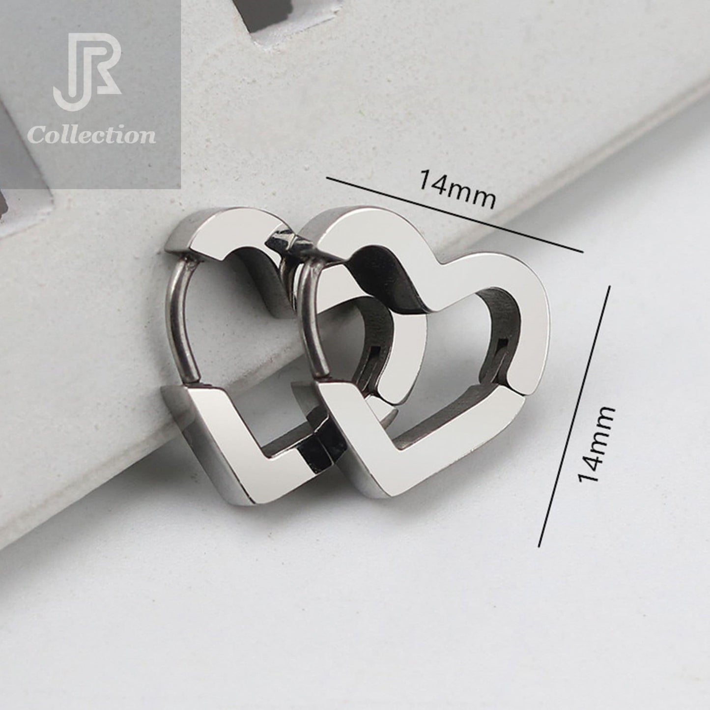 Geometric Hoop Earrings – Stainless Steel - RJCollection