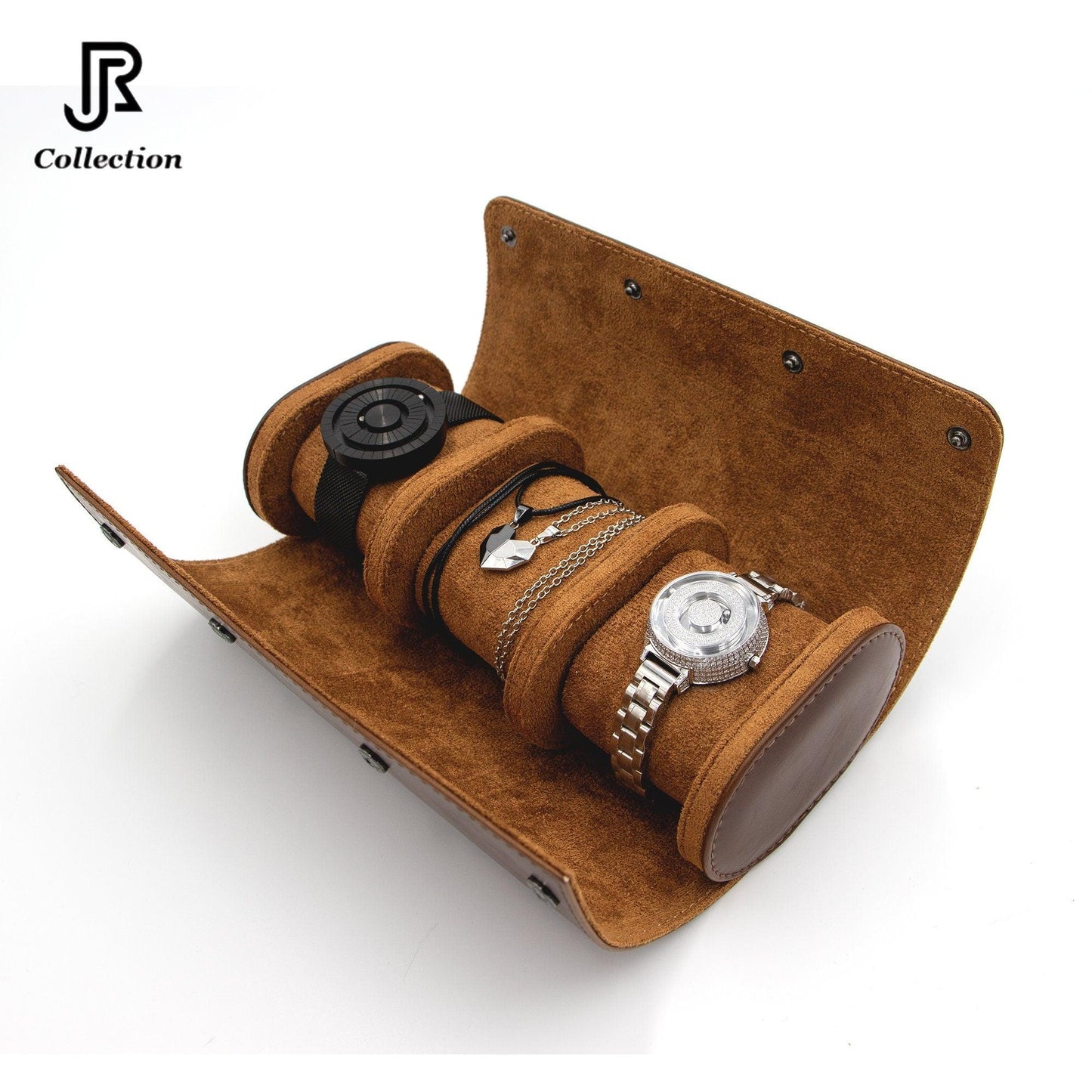 magnetic heart necklace for couples included in watch gift set