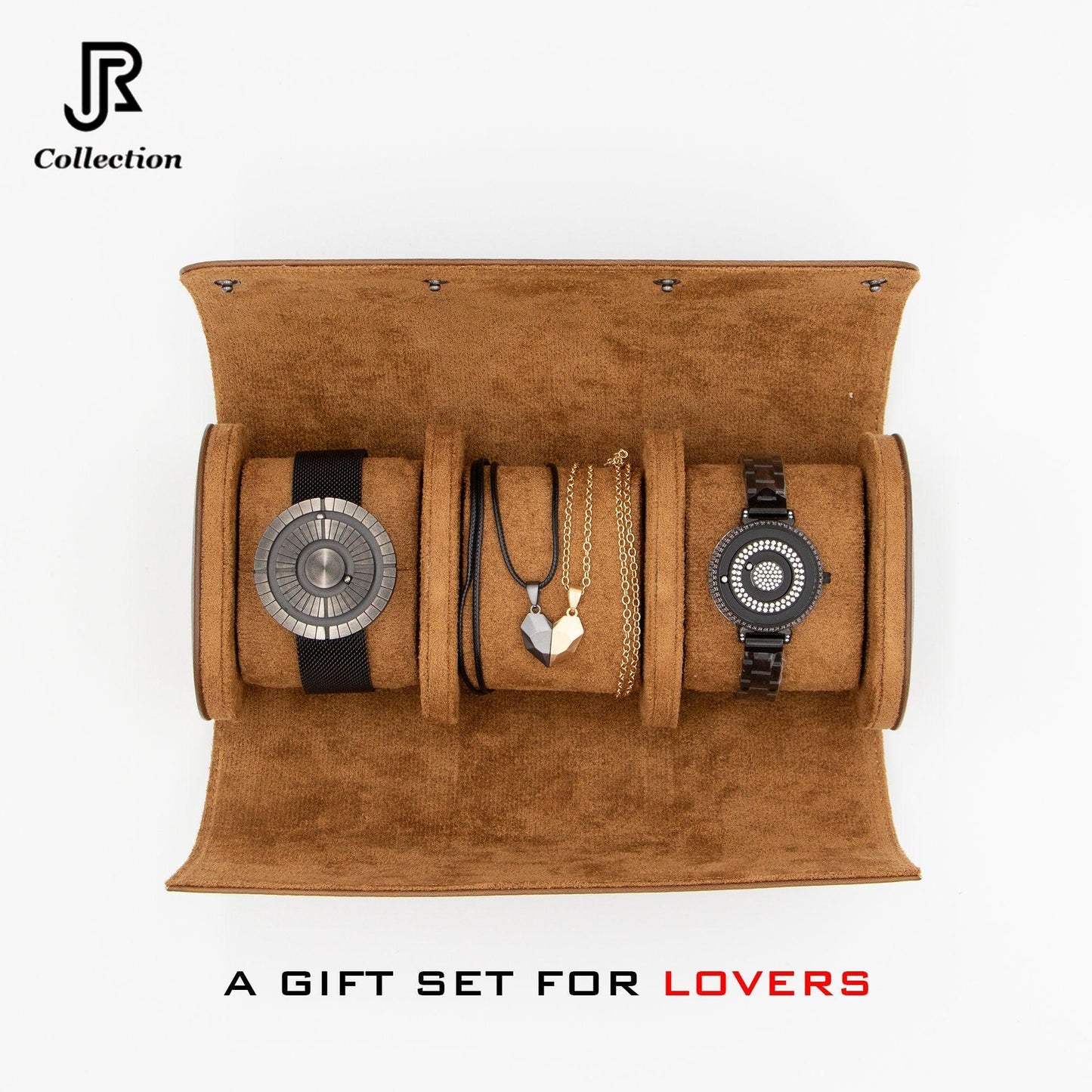 magnetic watch and necklace gift set for couples anniversary valentines