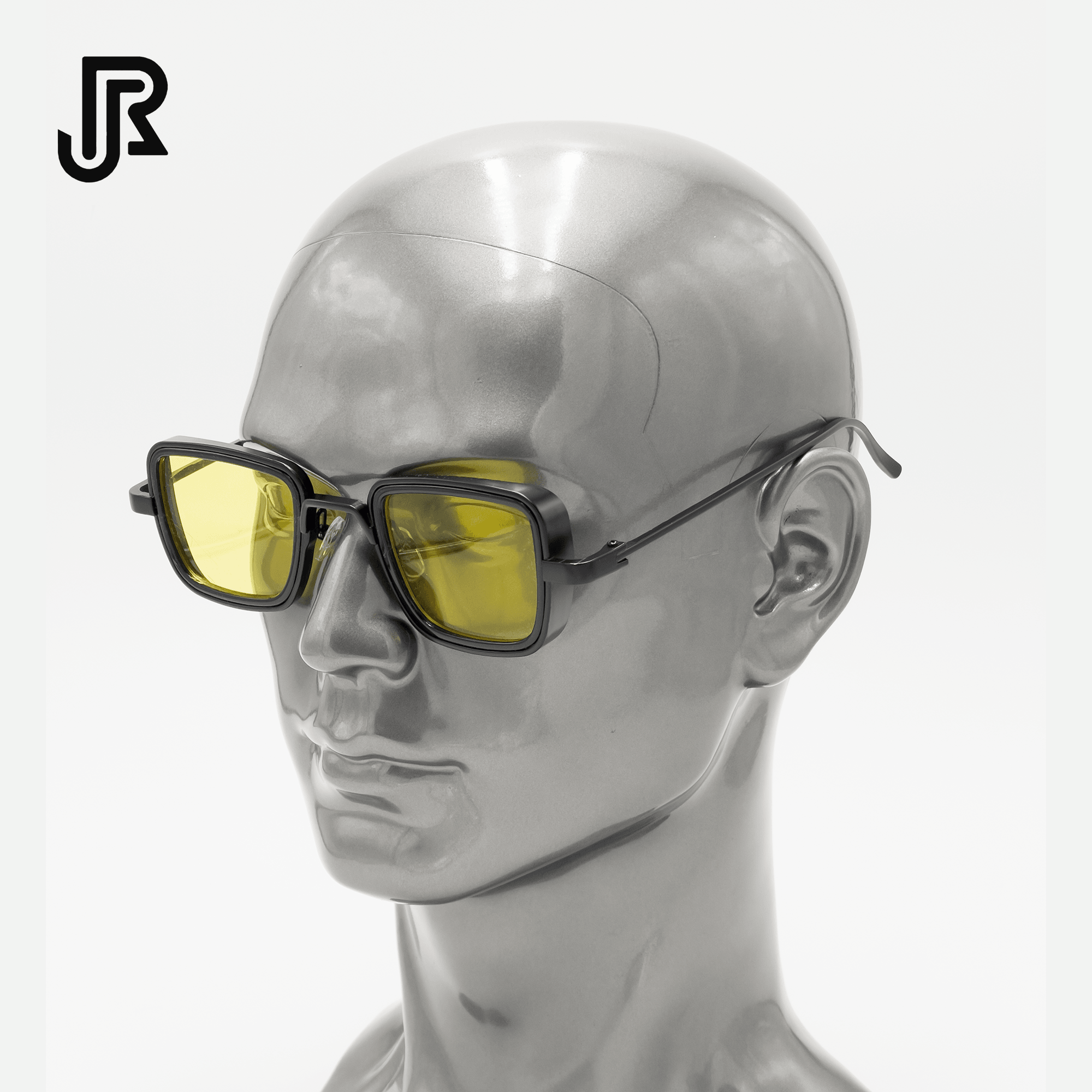 side view gothic square UV400 sunglasses unisex eyewear