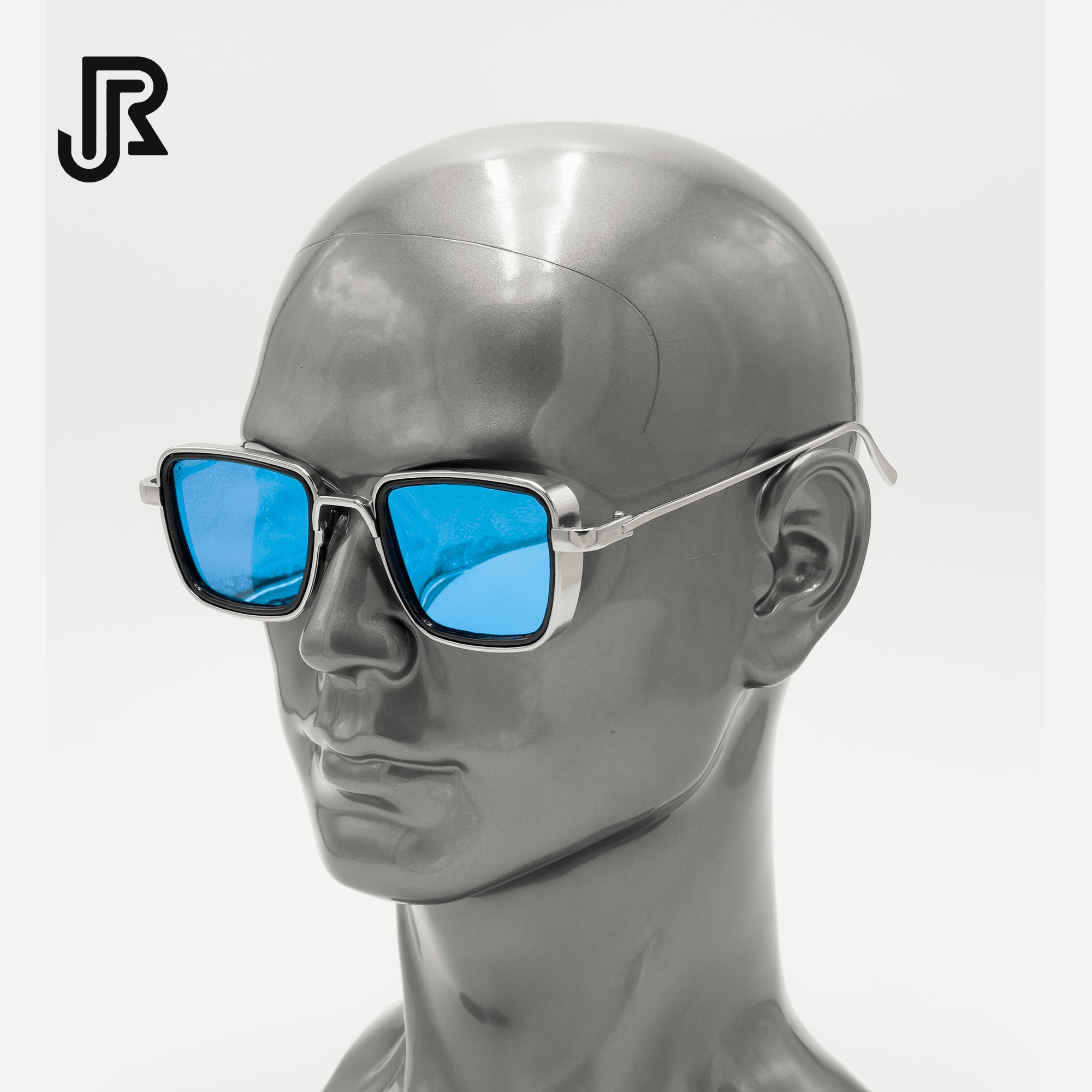 side view gothic square UV400 sunglasses unisex eyewear