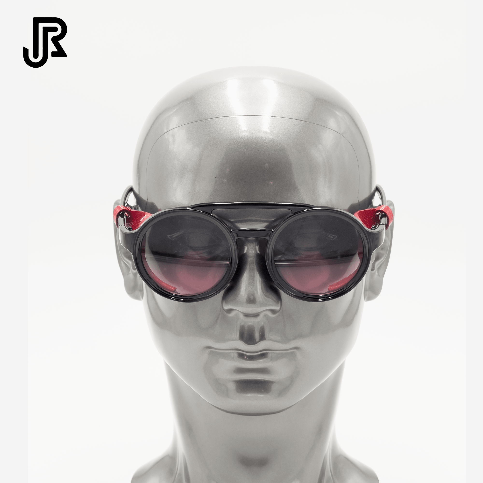 new steampunk round sunglasses UV400 front view