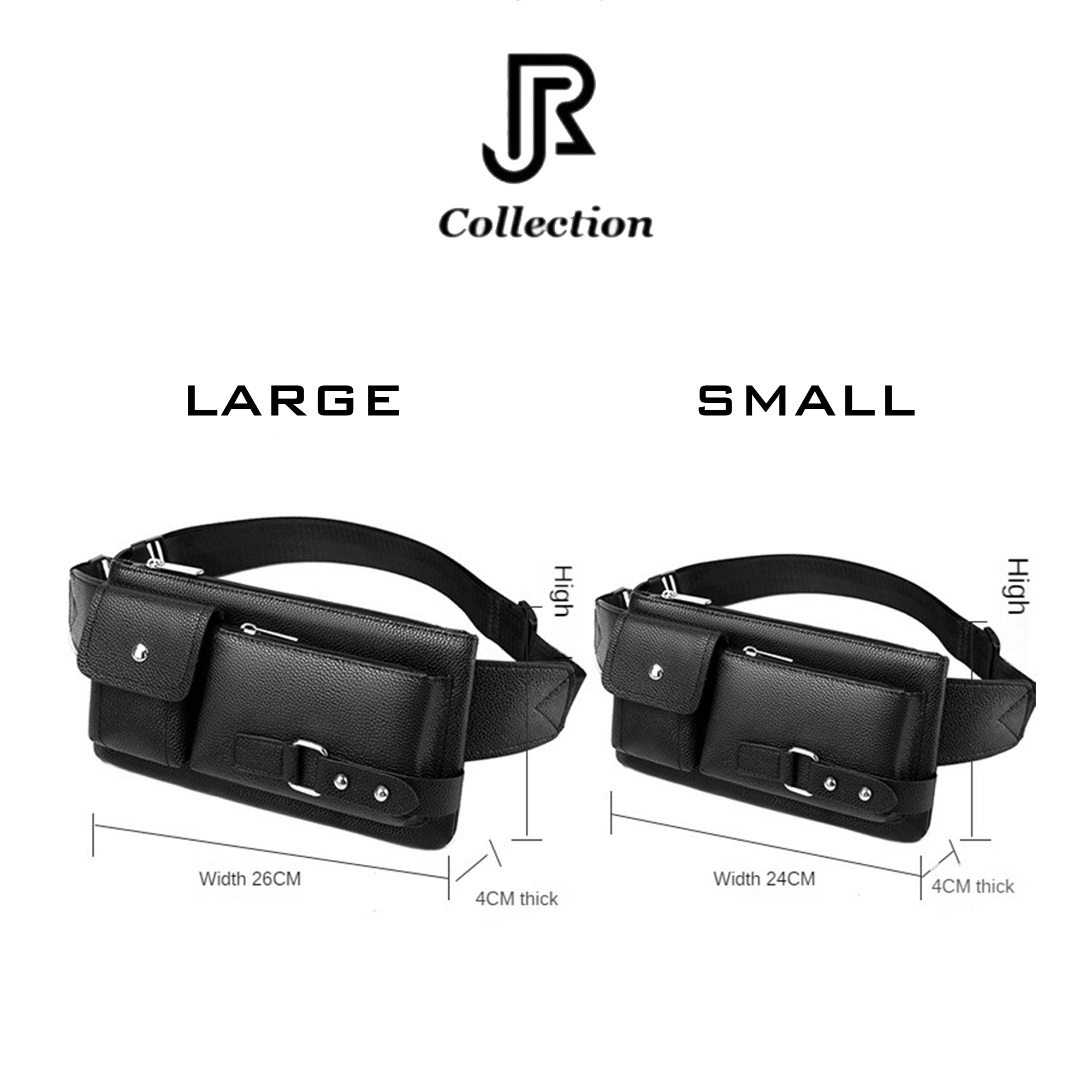 PU Leather Waist & Crossbody Bag - RJCollection