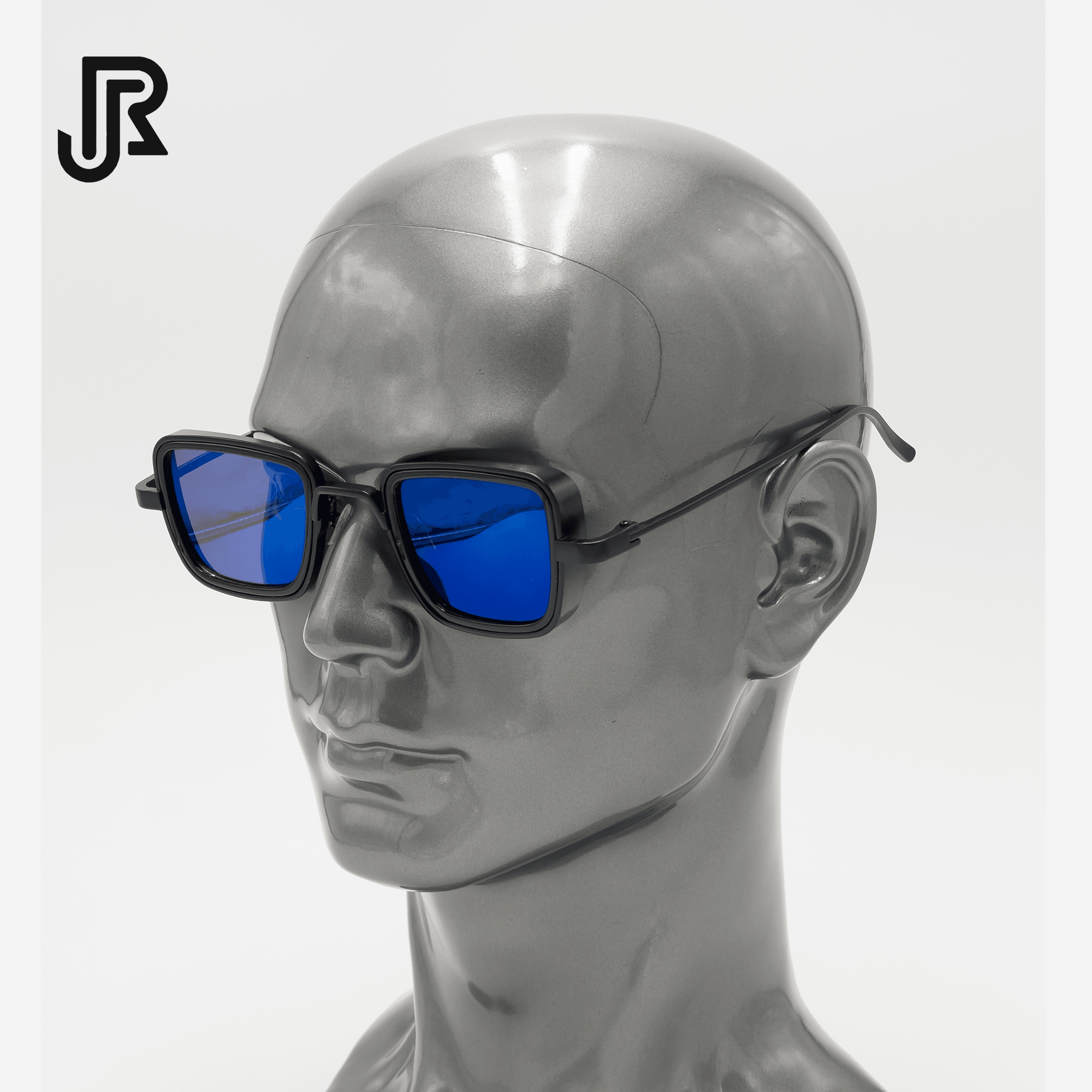 side view gothic square UV400 sunglasses unisex eyewear