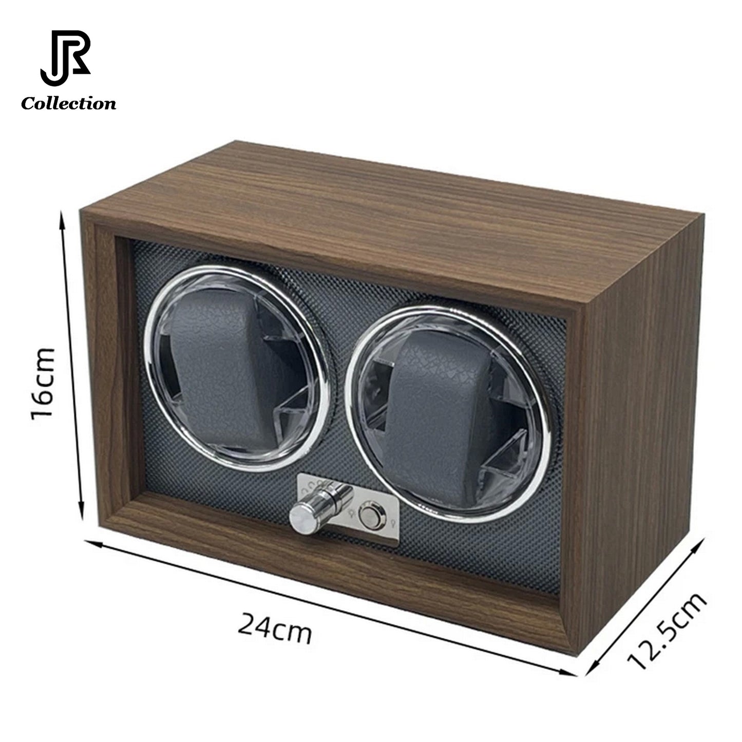 Simplewishes, Automatic Watch Winder, Wooden 4 Slot Watch Box, Watches Storage Case With Flexible Pillow & Super Quiet Motor