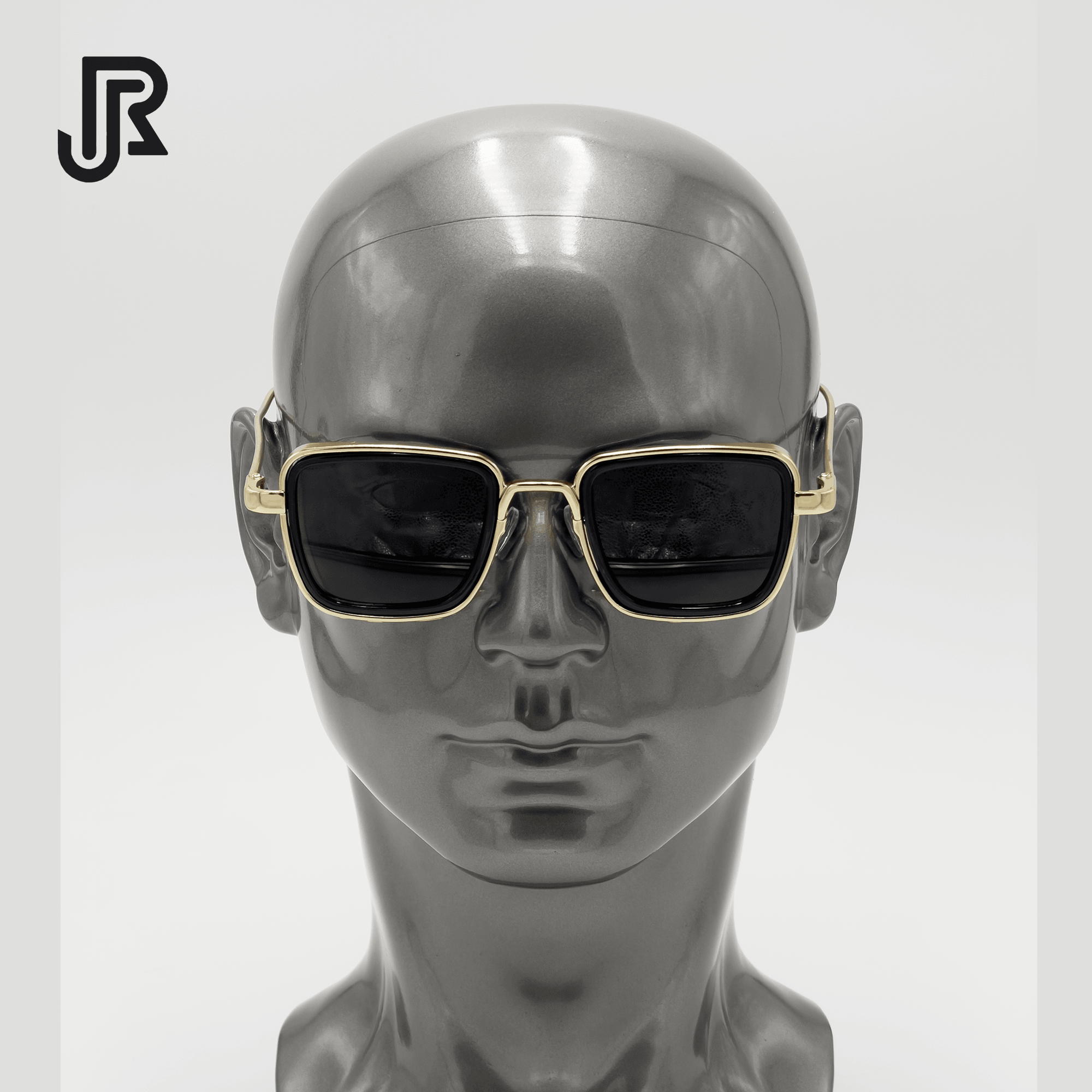 gothic square UV400 sunglasses front view vintage style