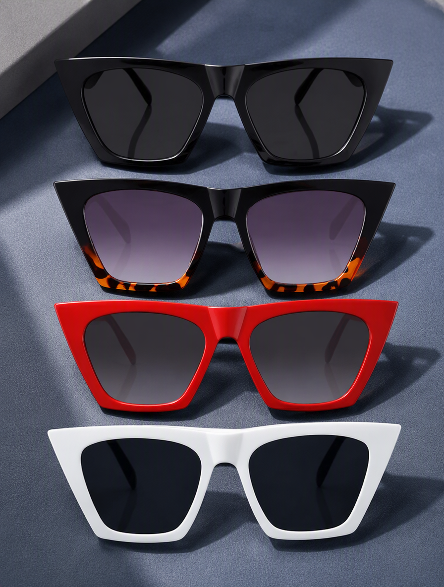 Cat-Eye Vintage Square Sunglasses, product photo
