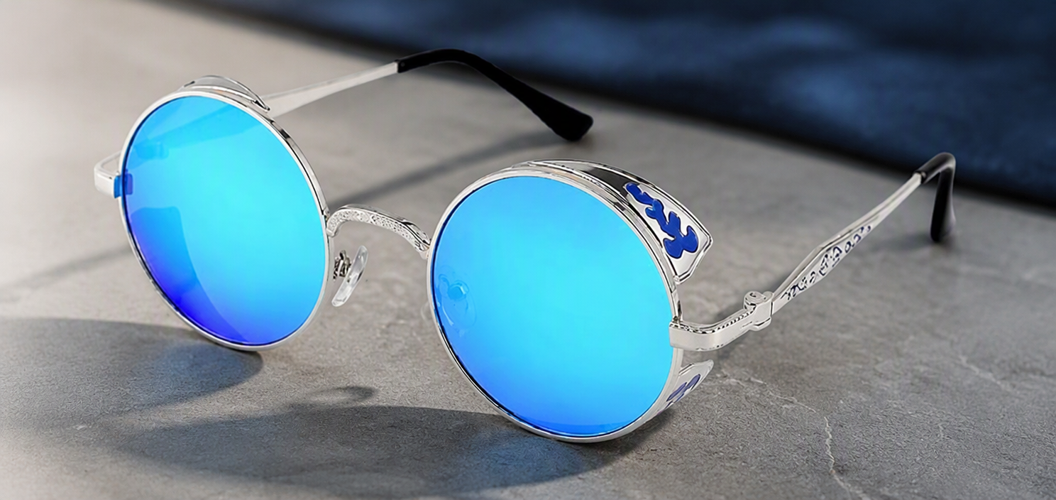 Gothic Round UV400 Sunglasses — Budget Classic