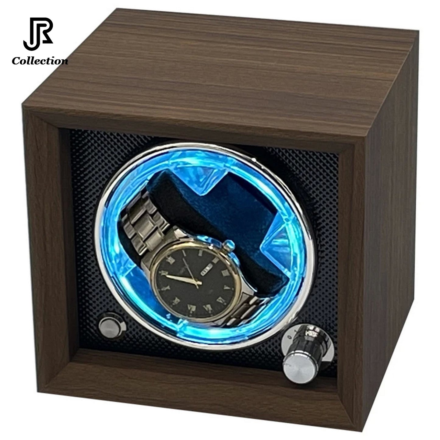 Simplewishes, Automatic Watch Winder, Wooden 4 Slot Watch Box, Watches Storage Case With Flexible Pillow & Super Quiet Motor