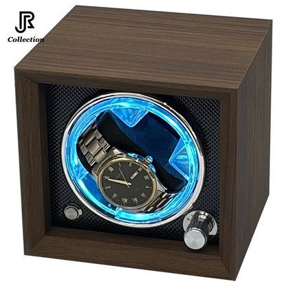 Simplewishes, Automatic Watch Winder, Wooden 4 Slot Watch Box, Watches Storage Case With Flexible Pillow & Super Quiet Motor