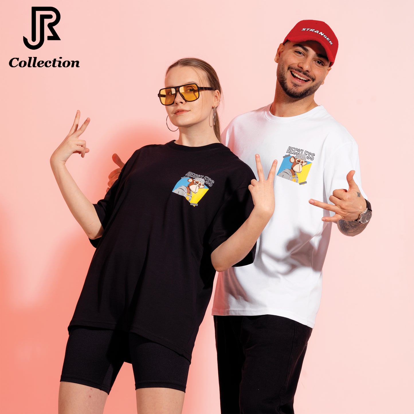 "Oversized High-Quality T-Shirt (% 100 Eco-Friendly Cotton), Durable, Fashionable and Stylish, Unisex, Designed by RJ Collection"