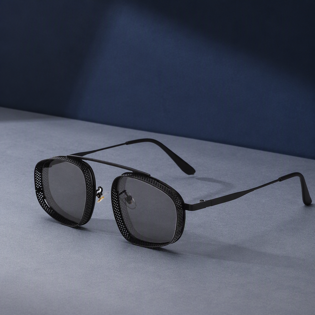 Steampunk Vintage Sunglasses – UV400 (Square & Round)