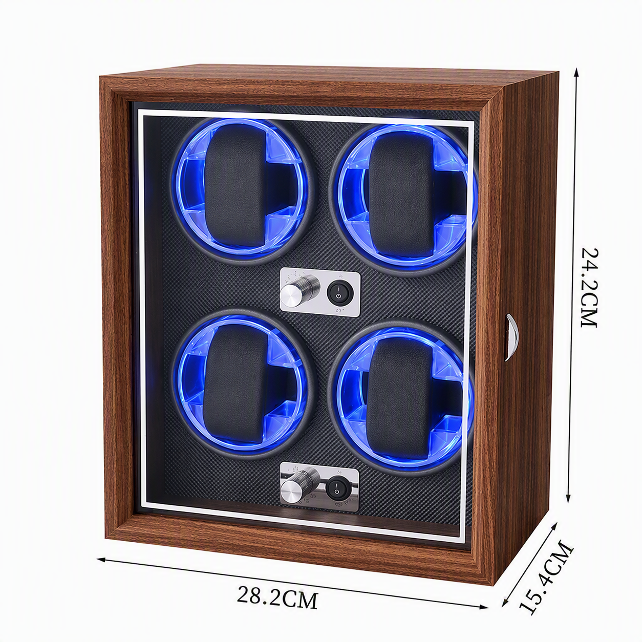4-Slot Automatic Watch Winder Display Box