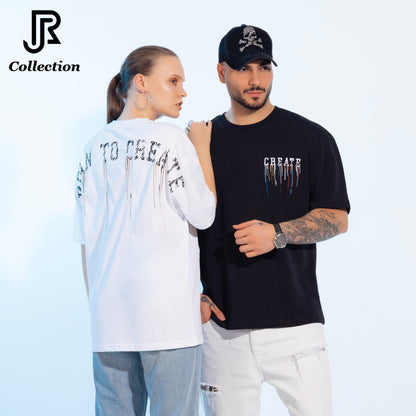 Oversized Eco‑Friendly Cotton T‑Shirt - RJCollection