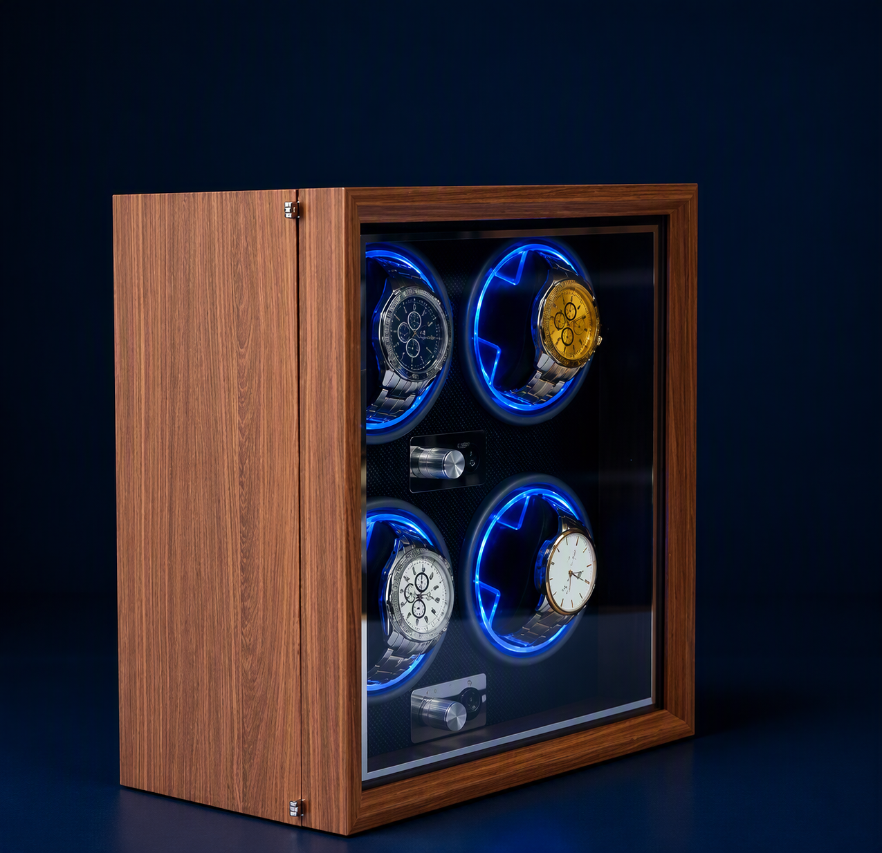 4-Slot Automatic Watch Winder Display Box