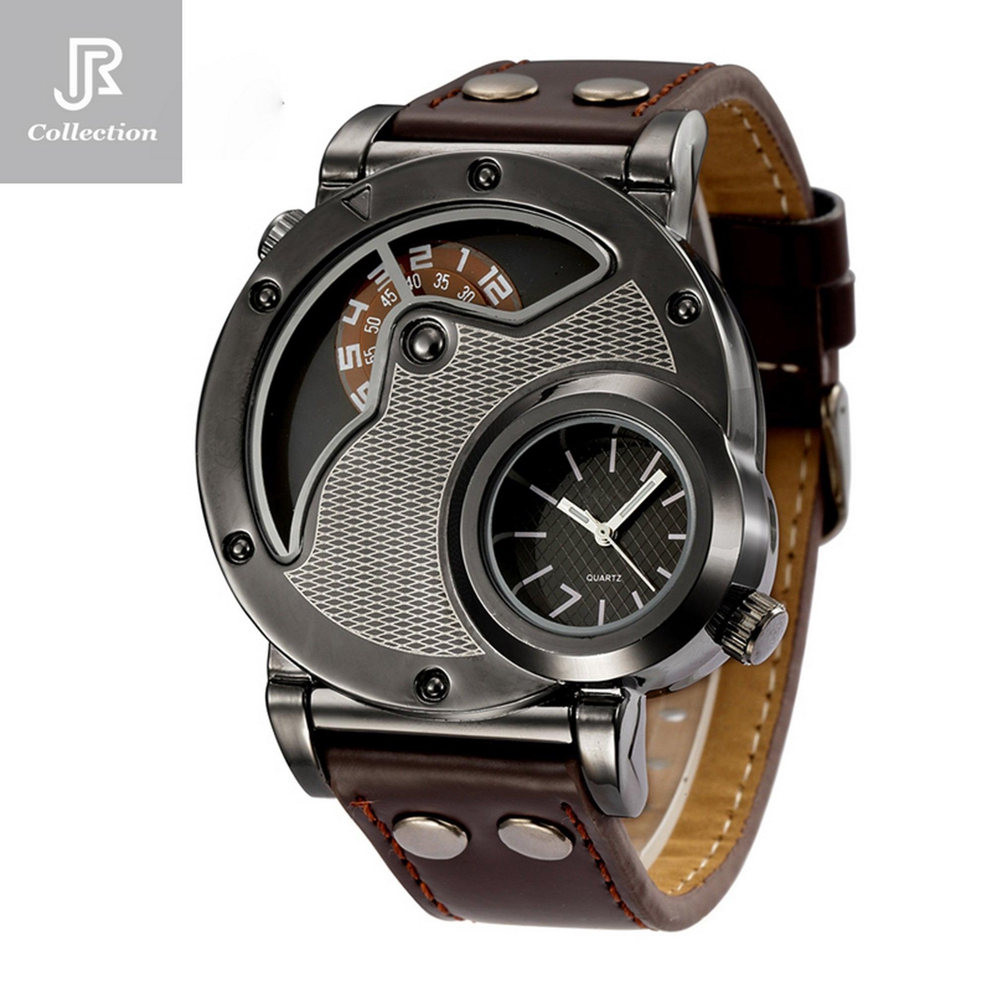 Engraved Self‑Winding Marble Stone Wooden Watch - RJCollection