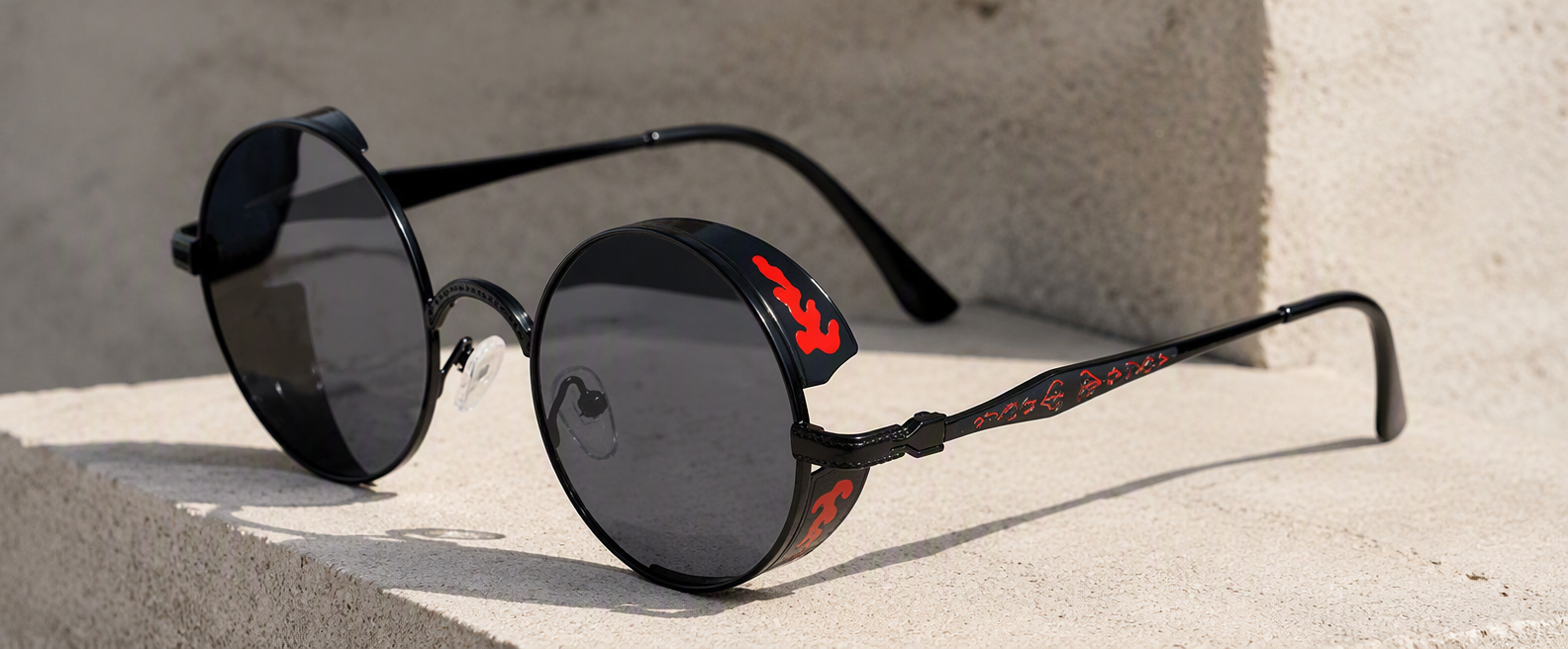 Gothic Round UV400 Sunglasses — Budget Classic