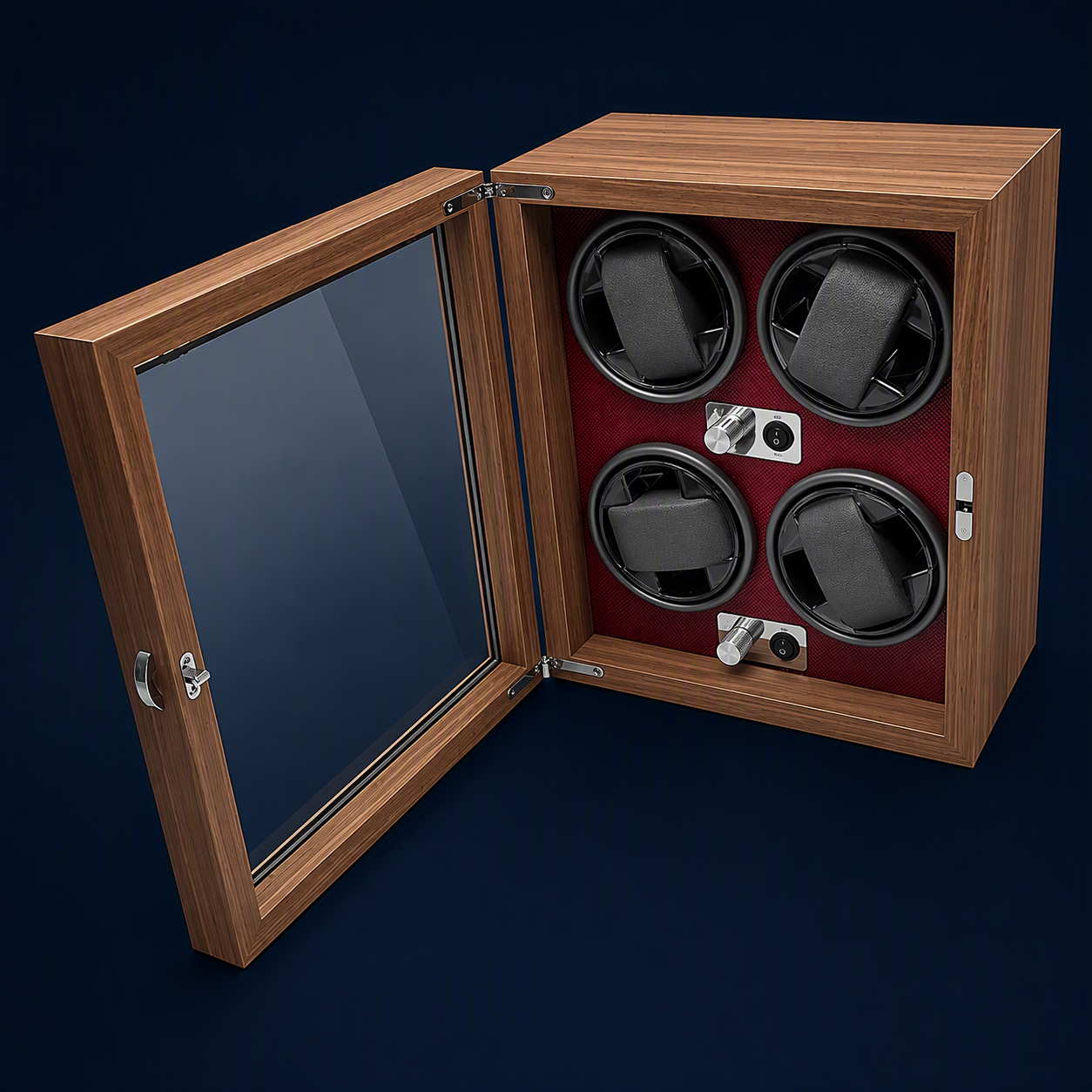 4-Slot Automatic Watch Winder Display Box