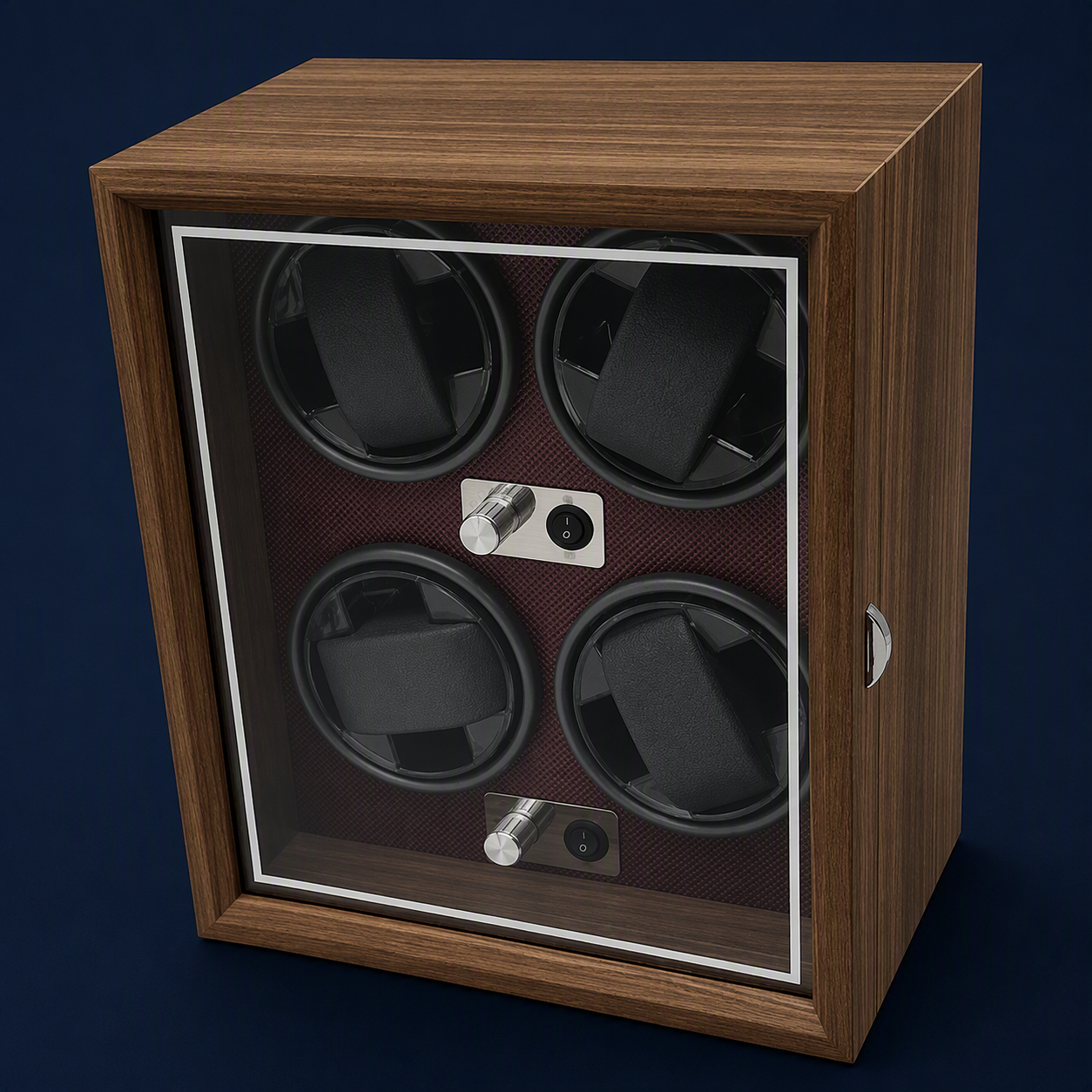 4-Slot Automatic Watch Winder Display Box