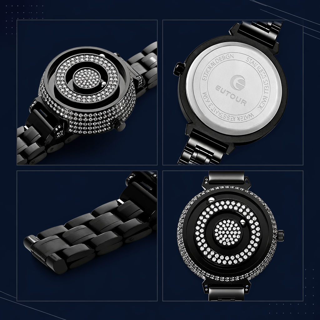 Minimal Rotating Magnetic Steel Watch – Modern Design, Effortless Style