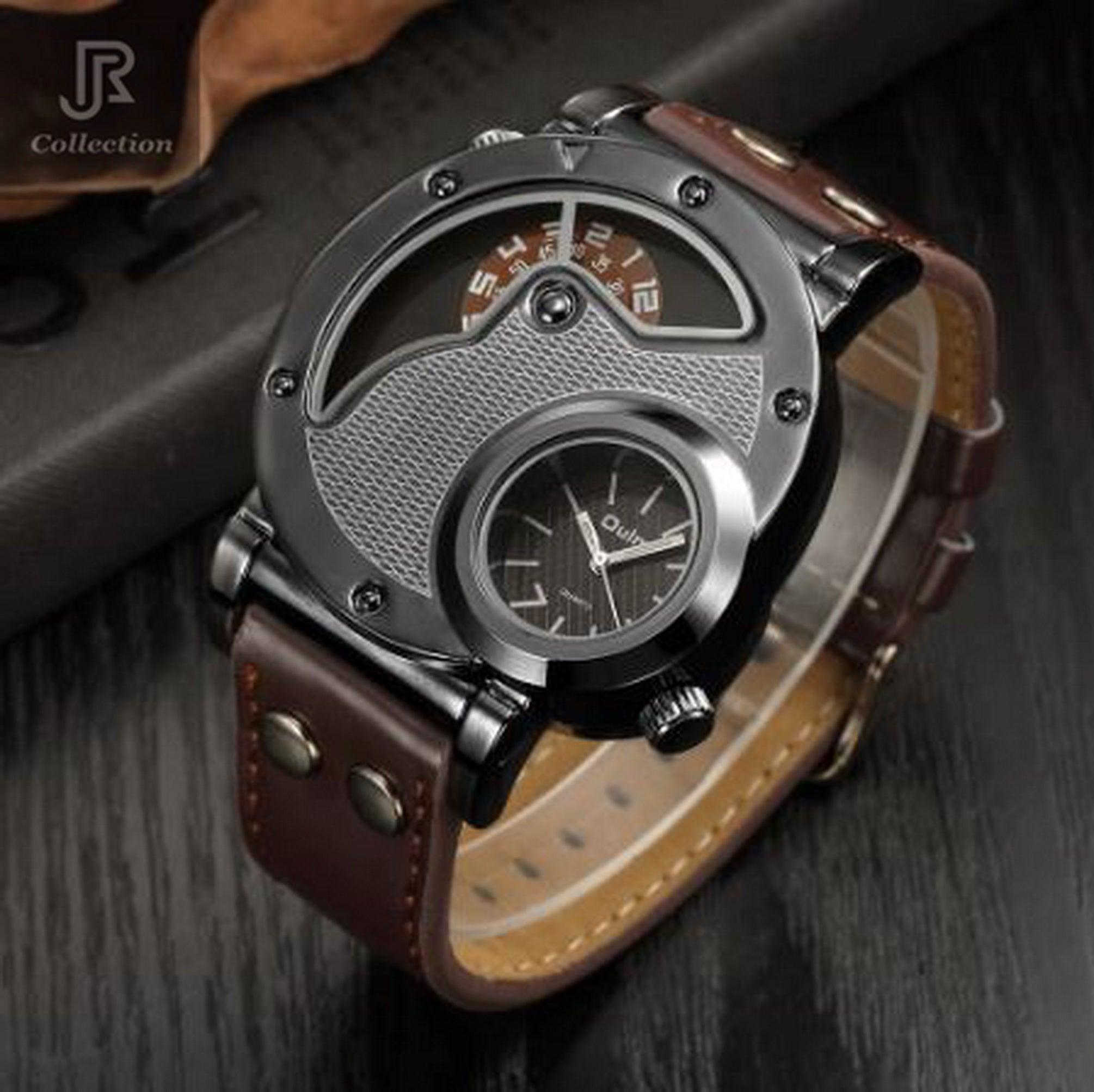 Engraved Self‑Winding Marble Stone Wooden Watch - RJCollection