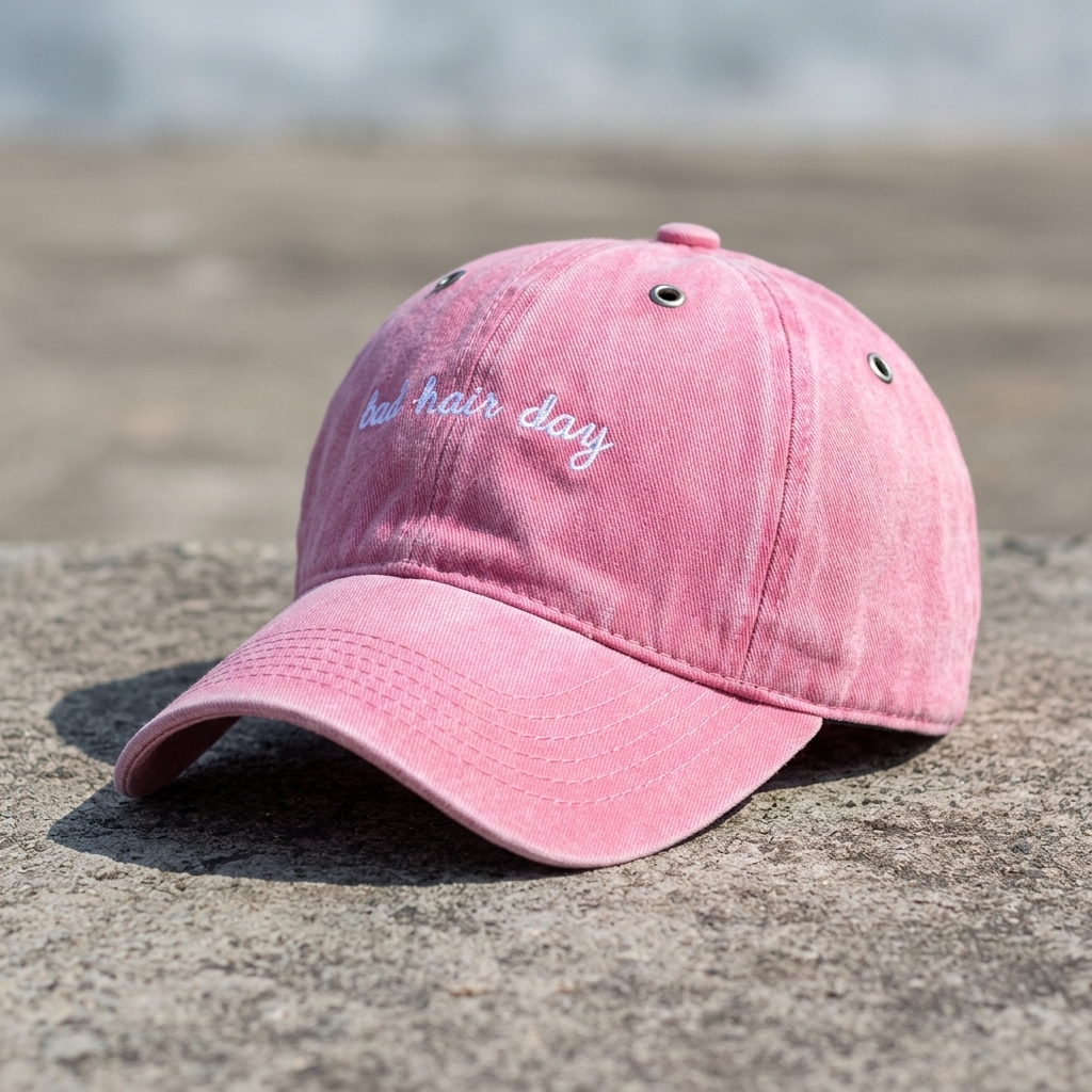 Bad Hair Day Embroidered Adjustable Baseball Cap