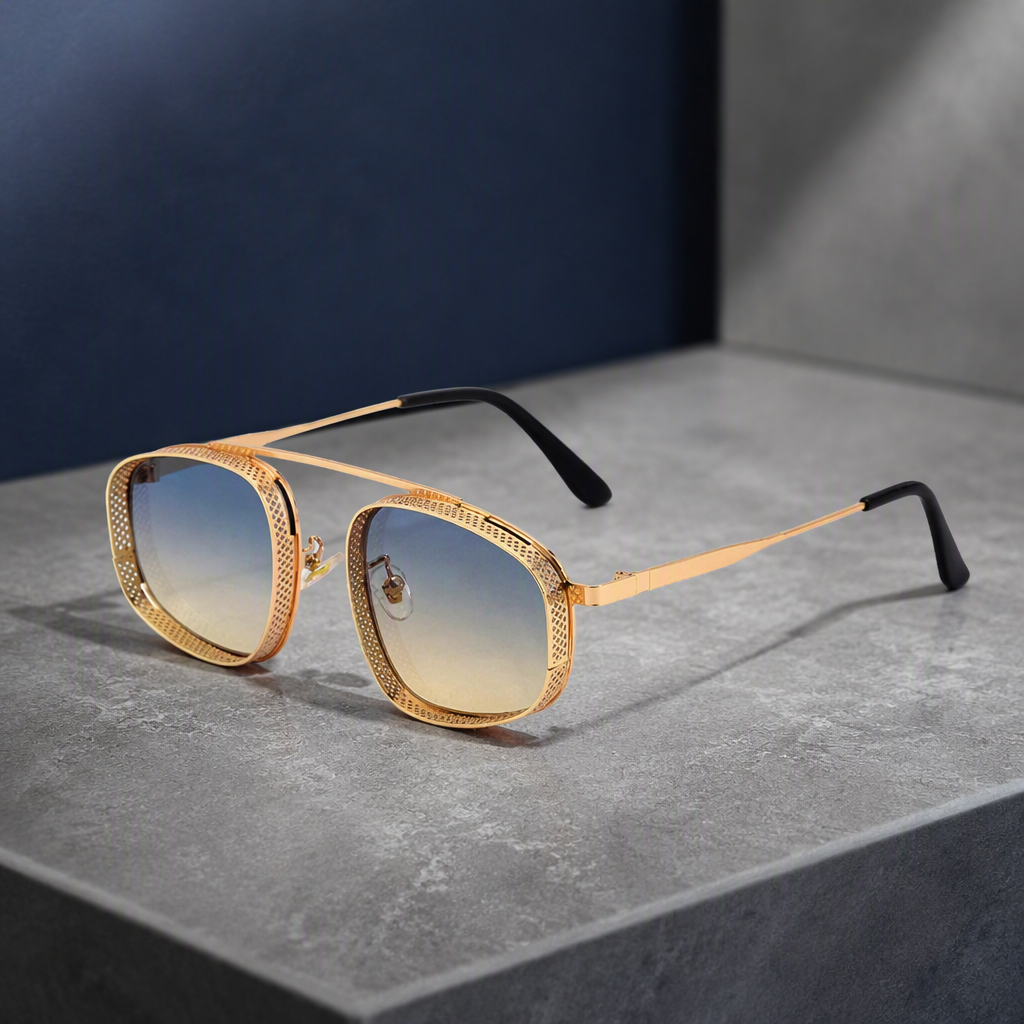 Steampunk Vintage Sunglasses, additional styled view
