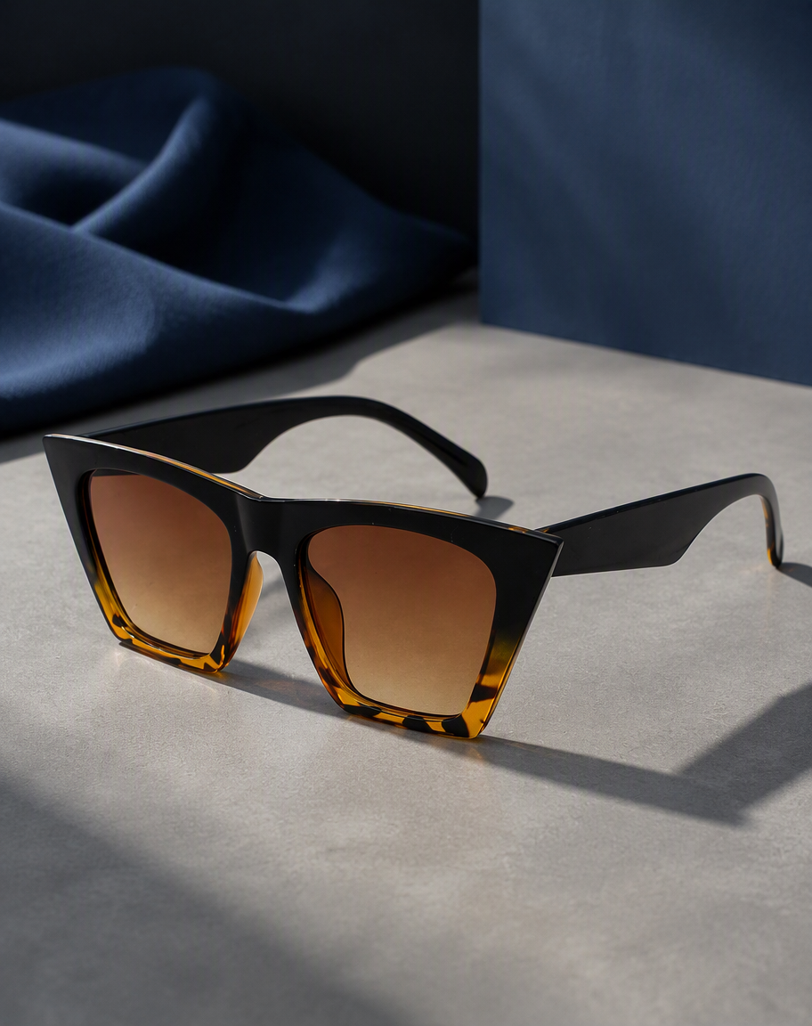 Cat-Eye Vintage Square Sunglasses, alternate view