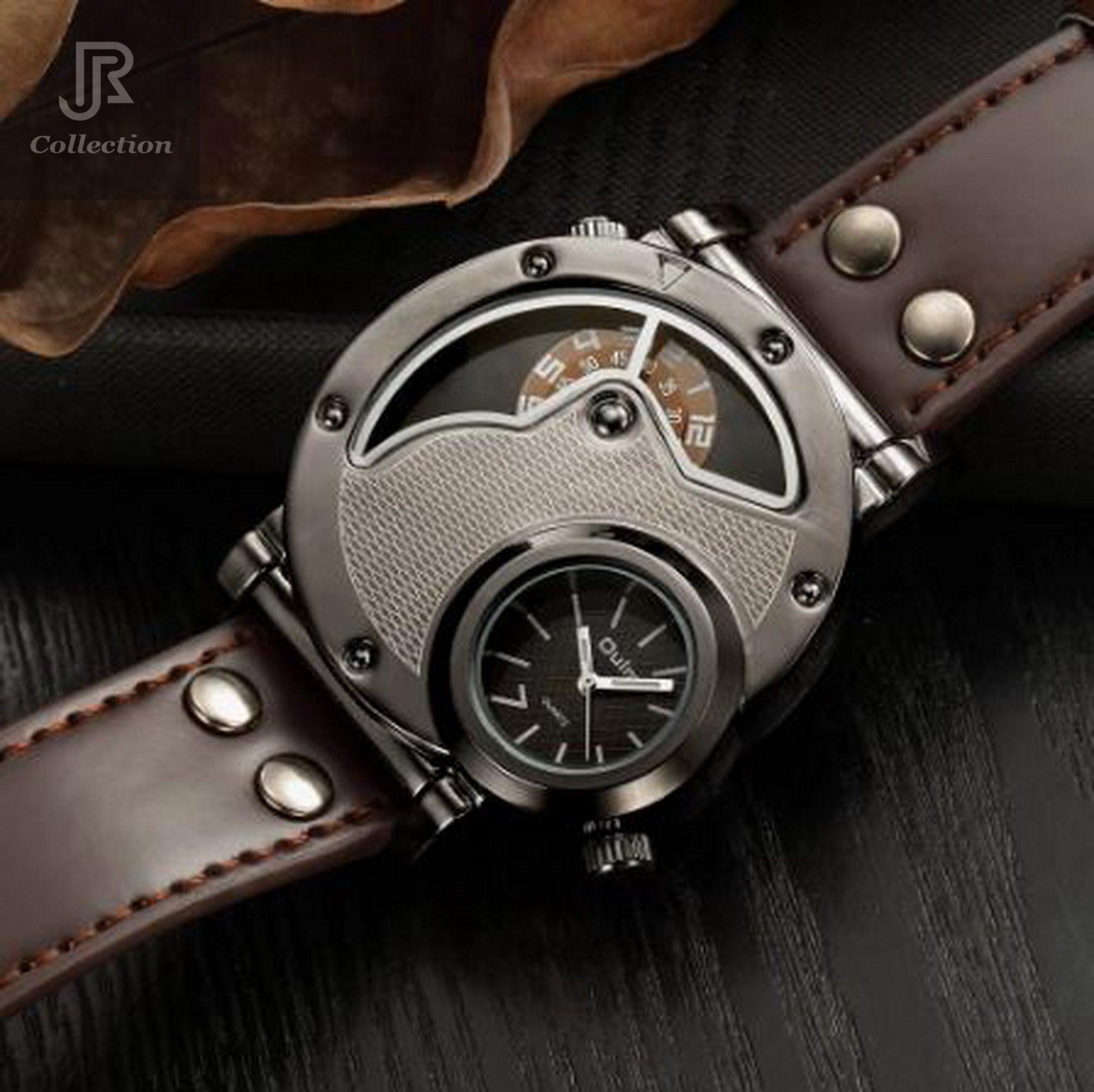 Engraved Self‑Winding Marble Stone Wooden Watch - RJCollection