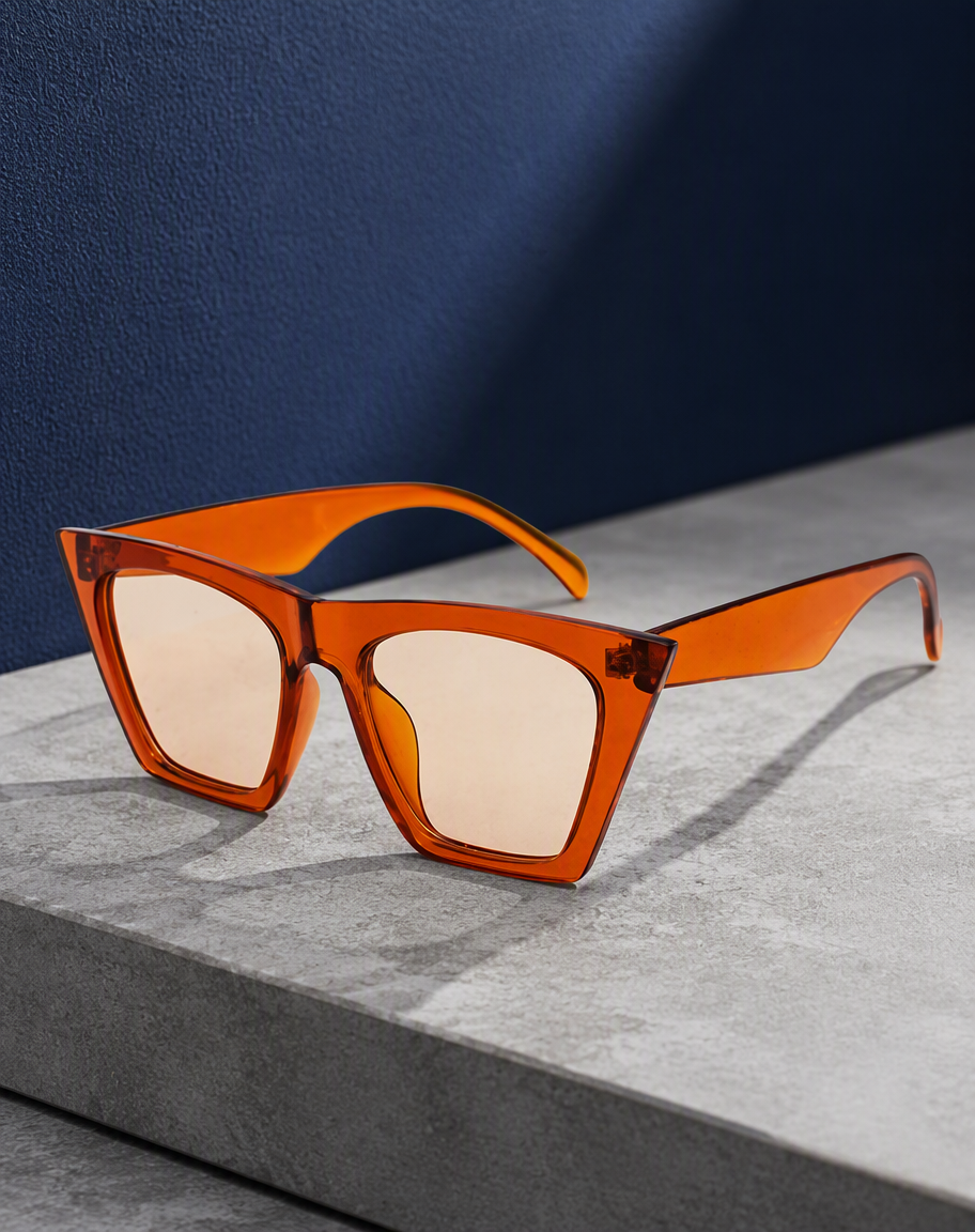 Cat-Eye Vintage Square Sunglasses, detail view