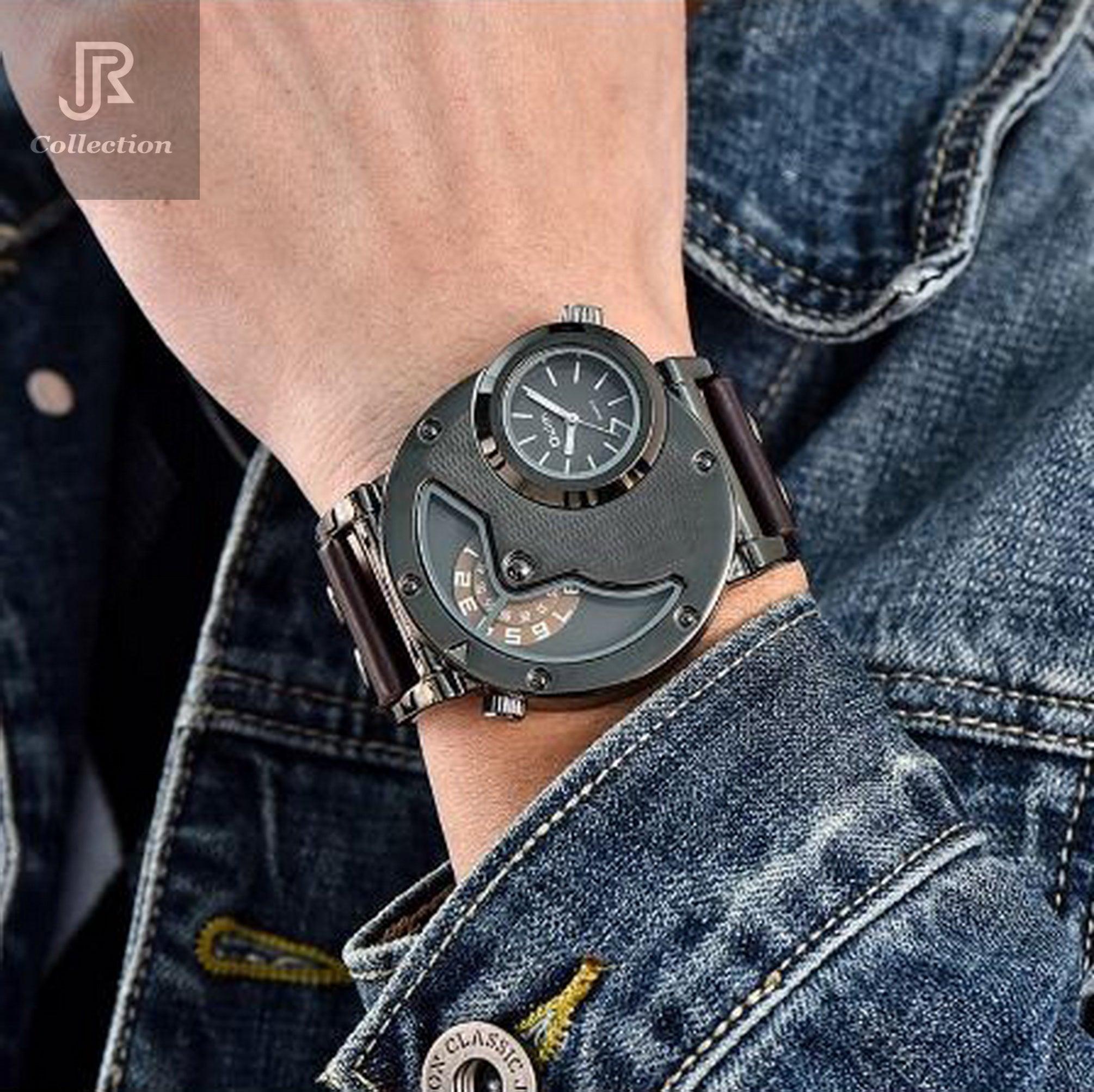 Engraved Self‑Winding Marble Stone Wooden Watch - RJCollection