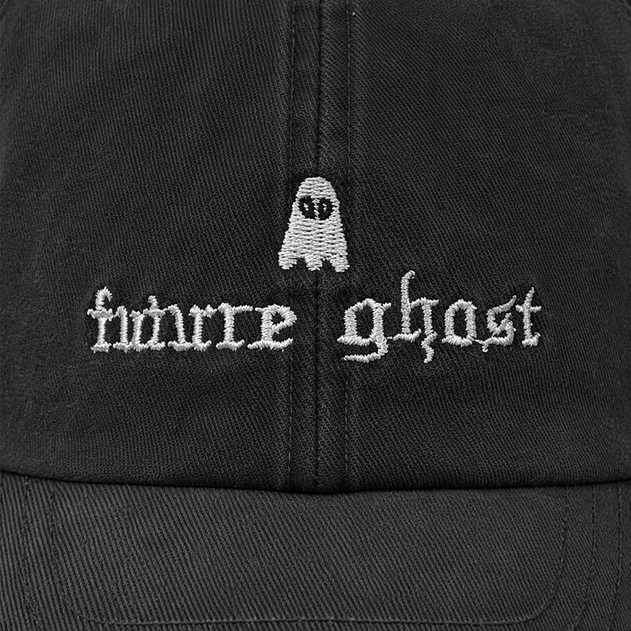 Future Ghost embroidered adjustable baseball cap front view