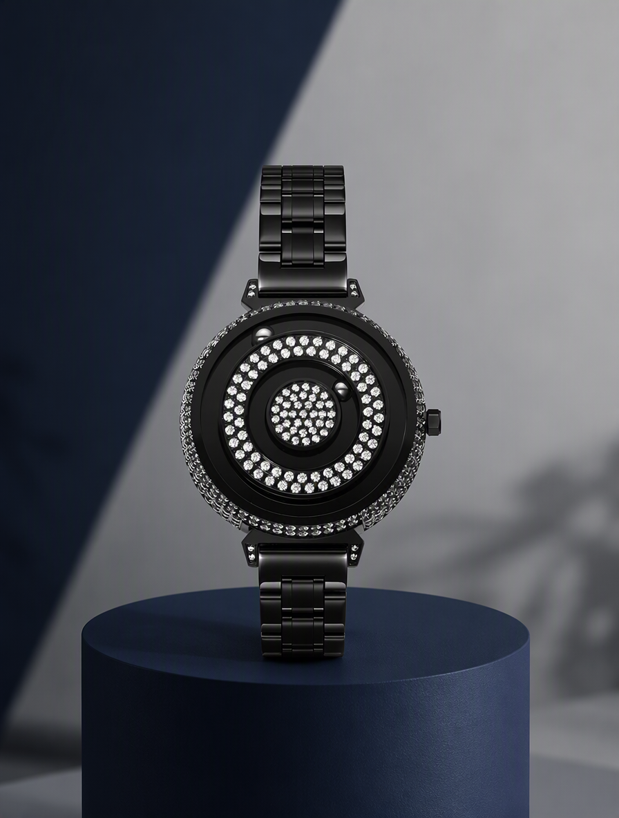 Minimal Rotating Magnetic Steel Watch – Modern Design, Effortless Style