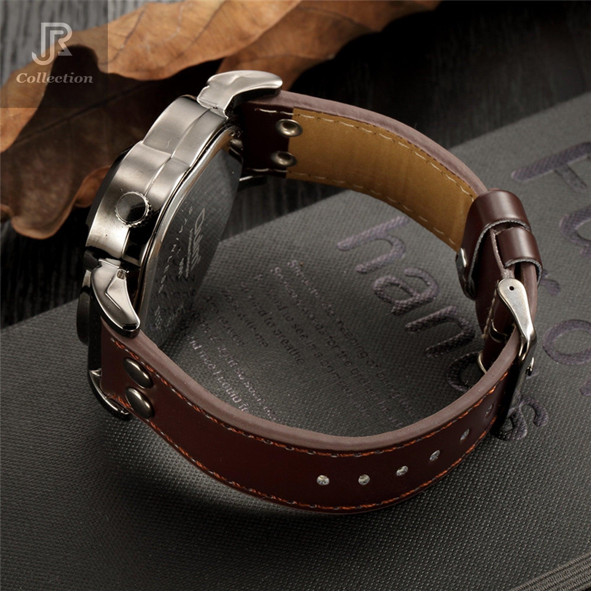 Engraved Self‑Winding Marble Stone Wooden Watch - RJCollection