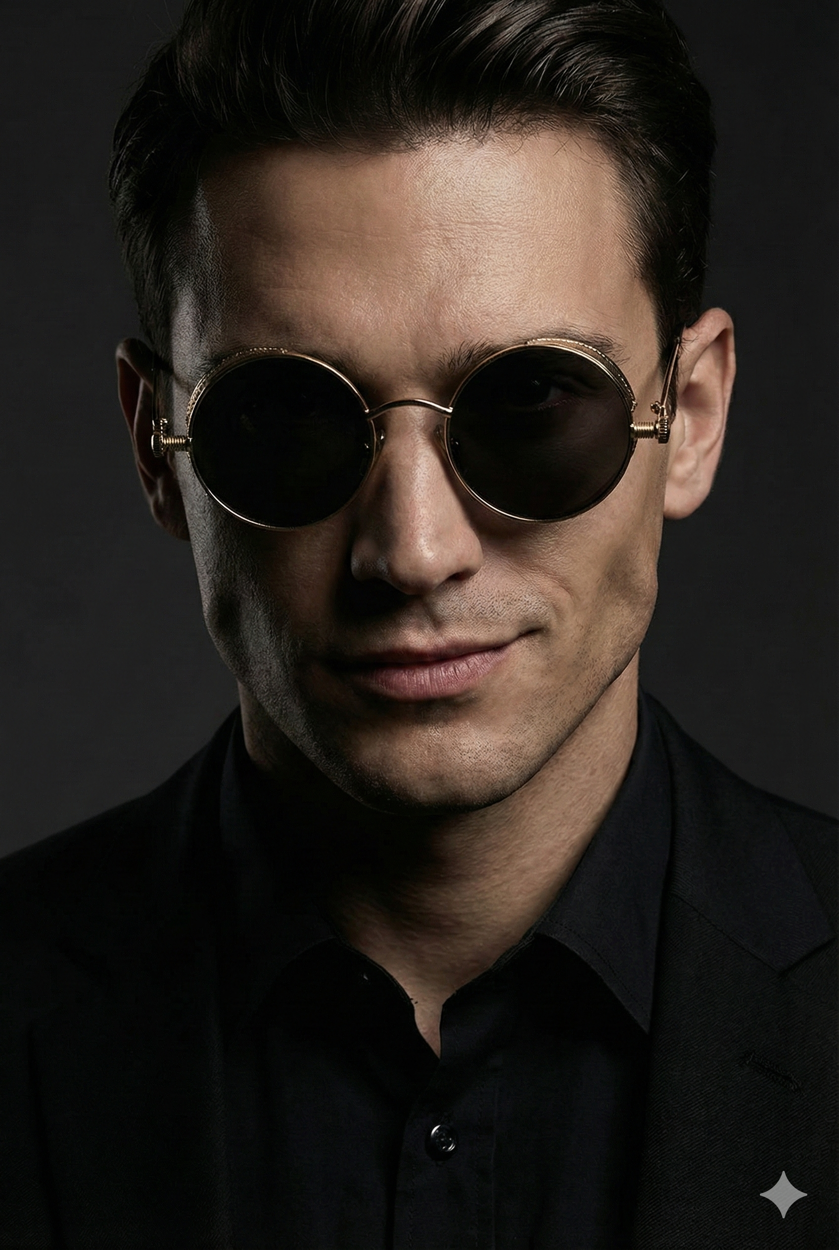 Metal Round Frame Sunglasses - RJCollection