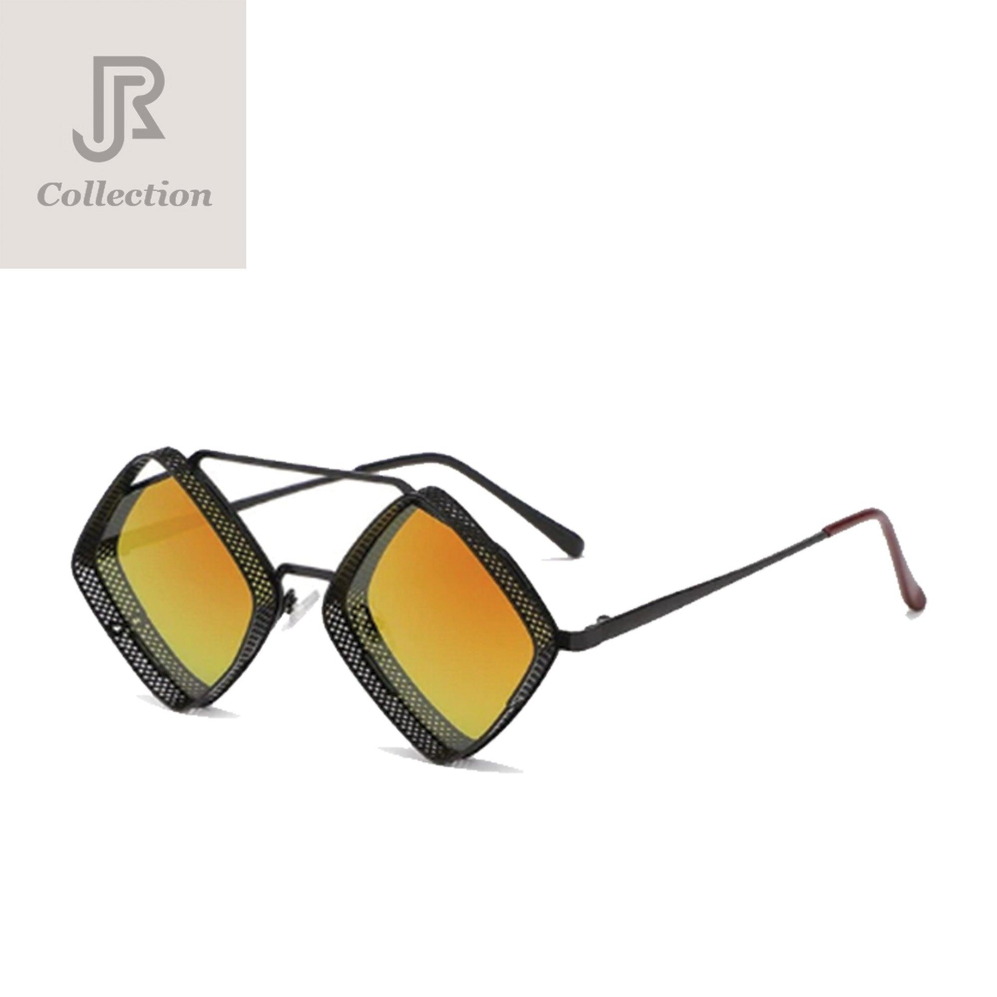 side view diamond square UV400 sunglasses unisex design
