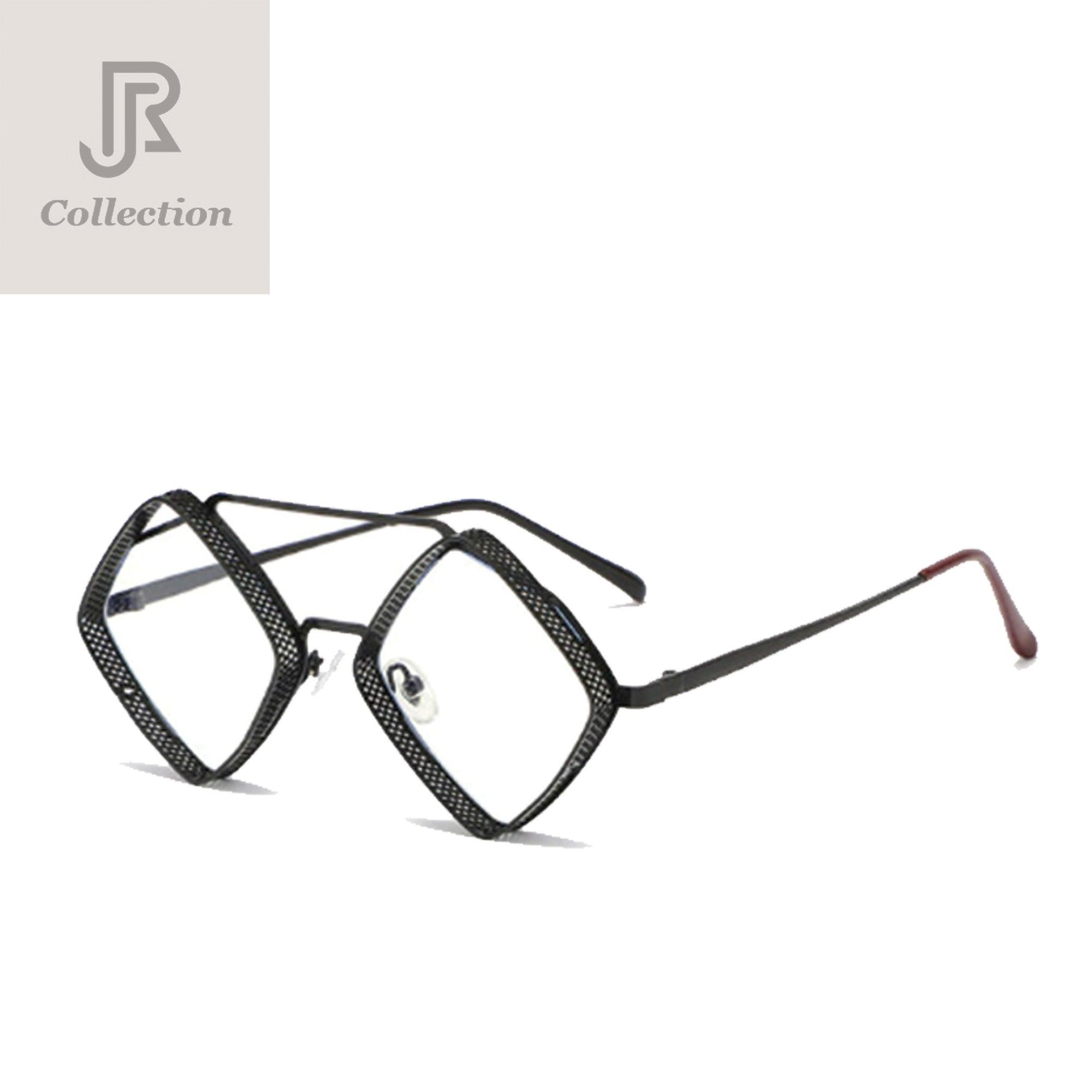 side view diamond square UV400 sunglasses unisex design