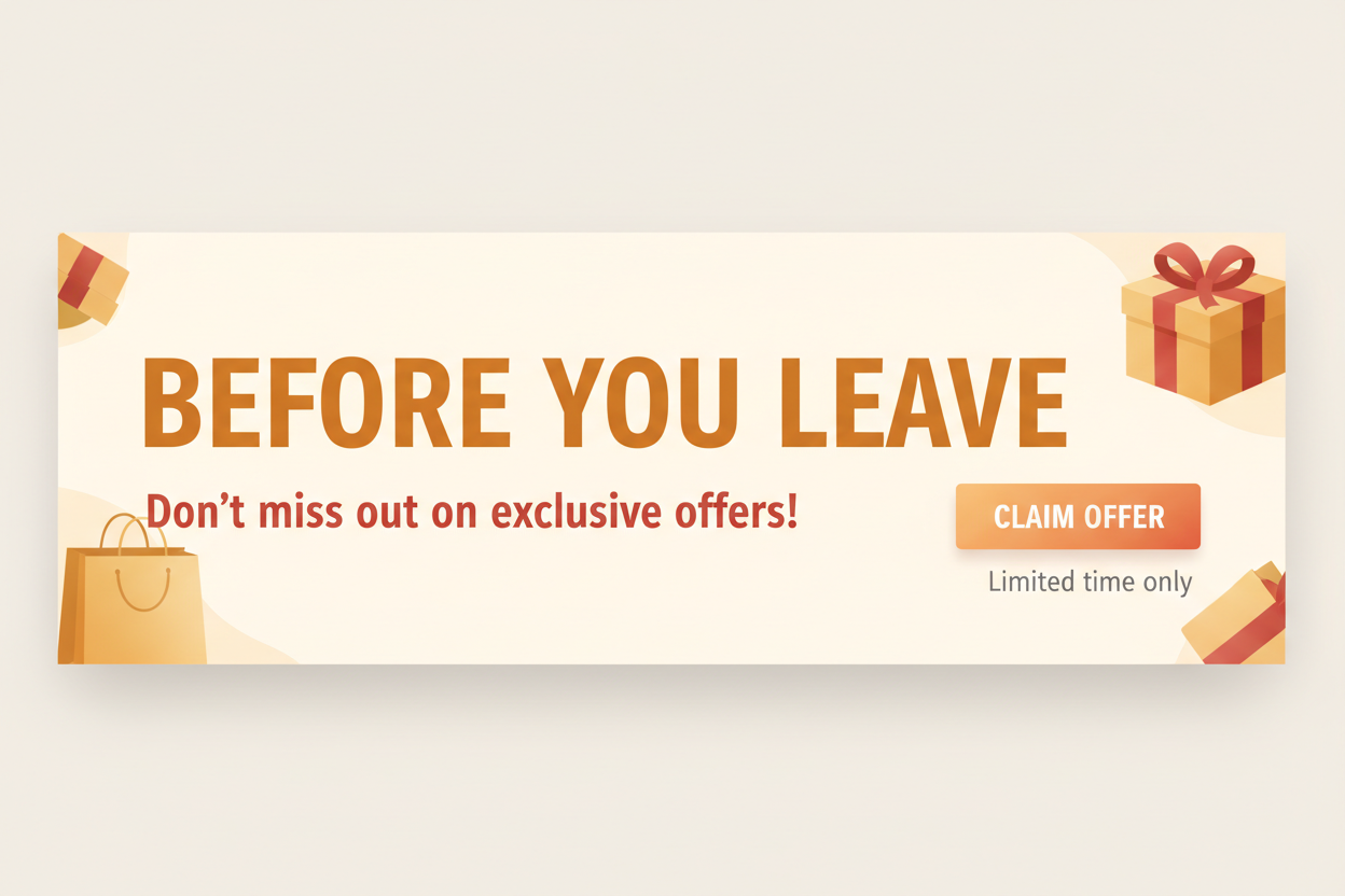 Generate Image for before you leave banner