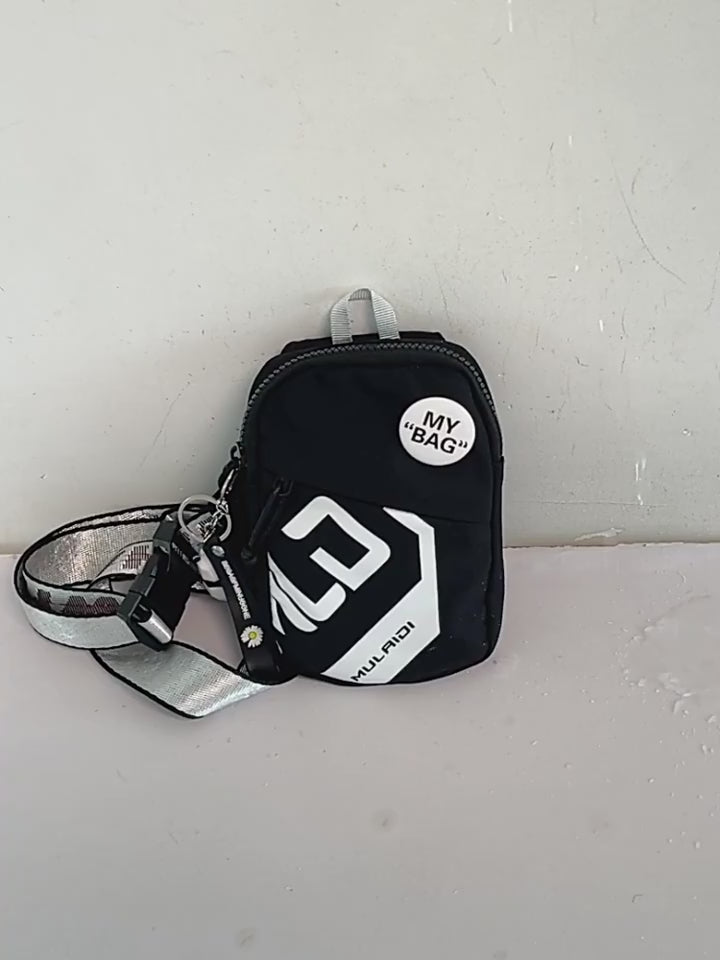 side view colorful sling crossbody travel bag