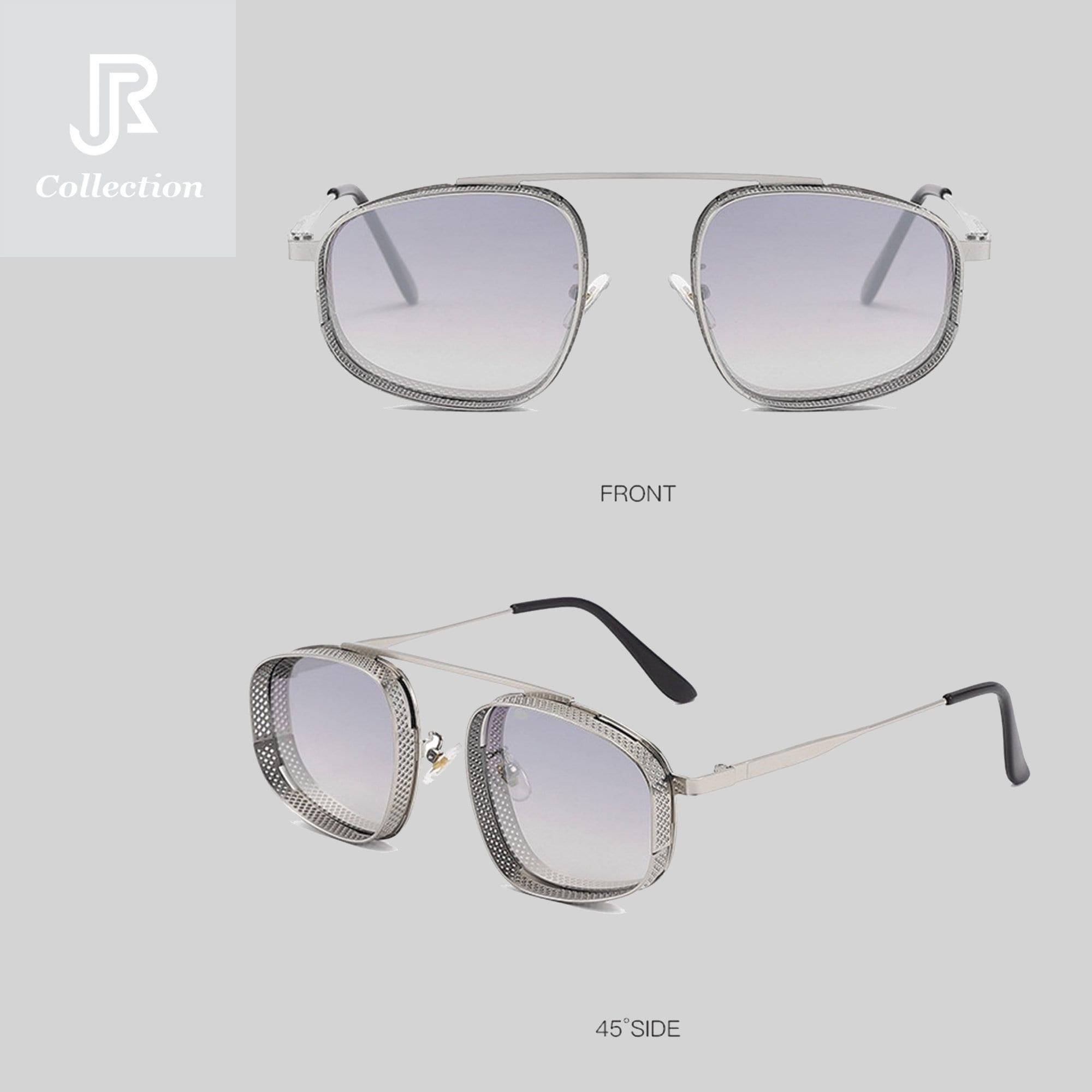 steampunk vintage round sunglasses UV400 front view